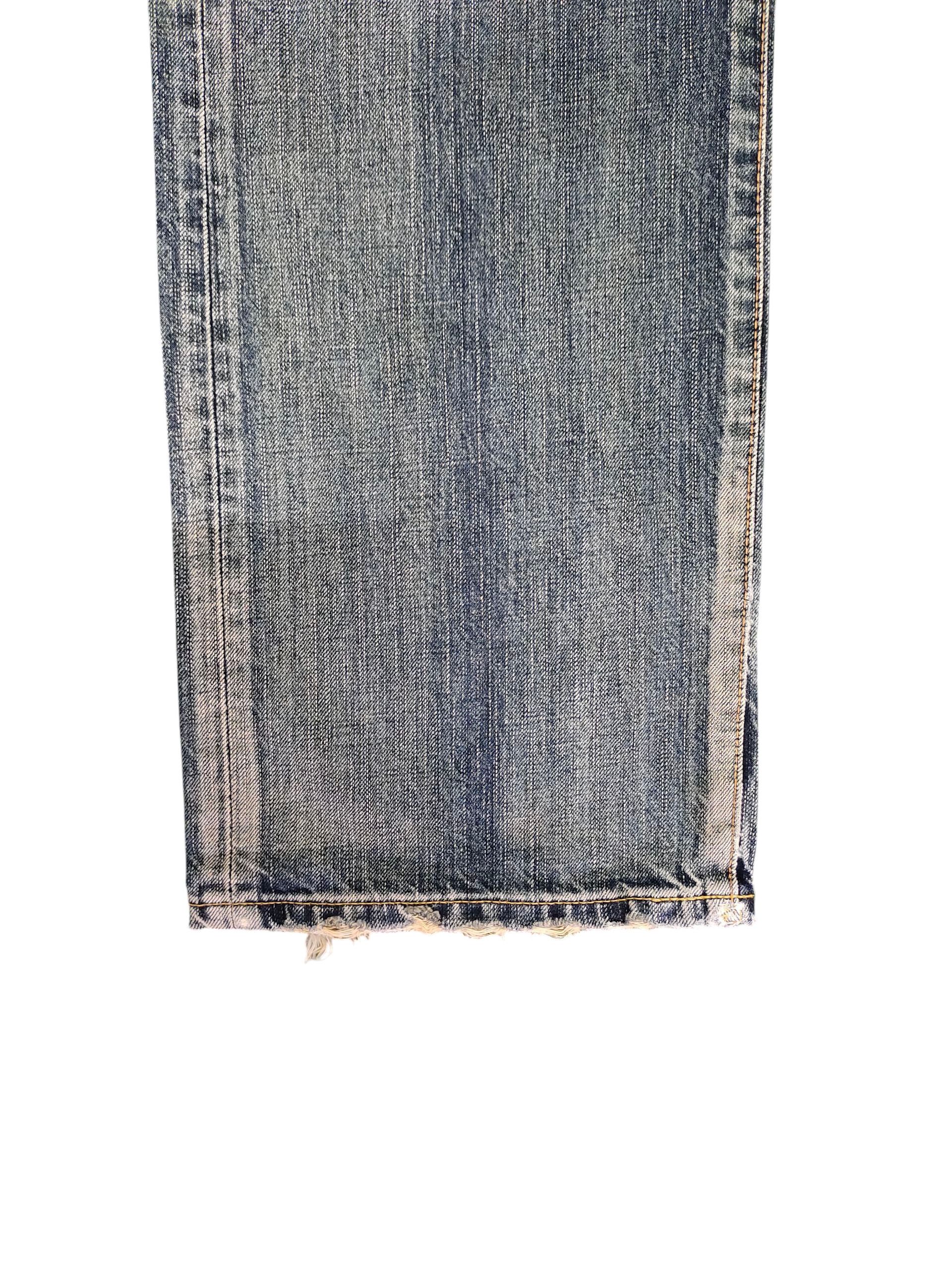 Comme des Garcons × Undercover Vintage Edwin 504 Japan Clawmark Distress Jeans Loose Fit Size US 30 / EU 46 - 6 Thumbnail