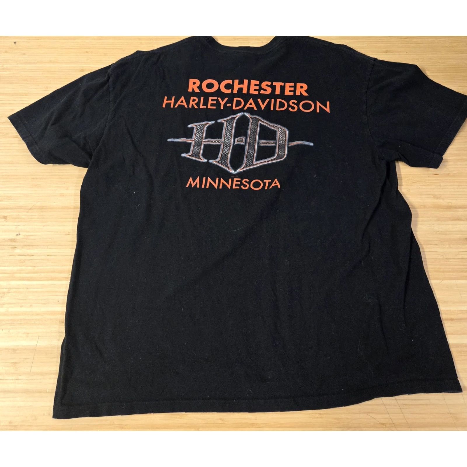 Harley Davidson Harley-Davidson Shirt Mens 2XL Black Rochester Minnesota Biker Motorcycle Tee Size US XXL / EU 58 / 5 - 4 Thumbnail