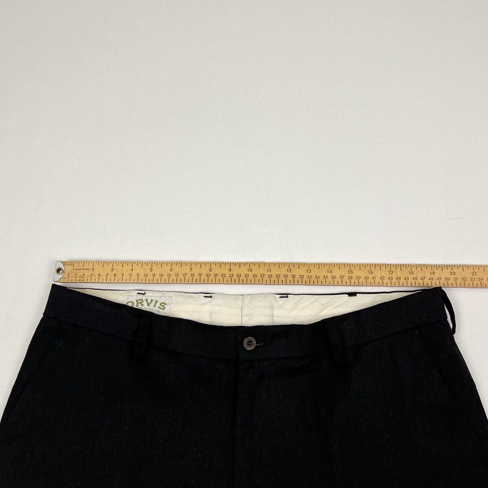 Orvis VINTAGE Orvis Pants Mens 38 x 32 Gray Wool Blend Pleated Dress Slacks Trousers Size US 38 / EU 54 - 4 Thumbnail