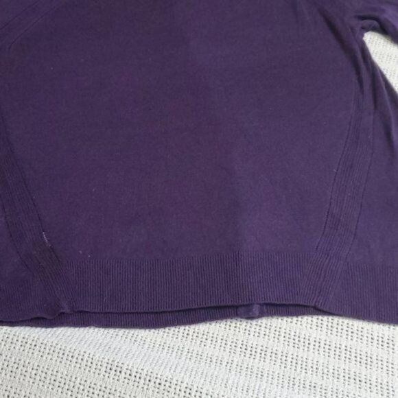 Designer Amber Sun Sz L Purple Button-down LS Cardigan with Pockets Size L / US 10 / IT 46 - 10 Thumbnail