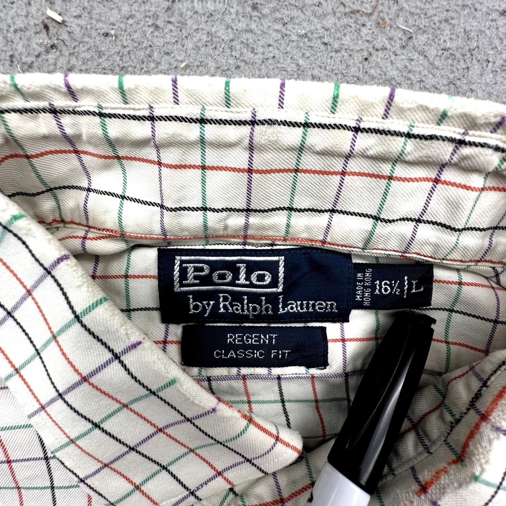 Polo Ralph Lauren VINTAGE Polo Ralph Lauren Regent Classic Fit Long Sleeve Button Shirt Mens L Size US L / EU 52-54 / 3 - 3 Thumbnail