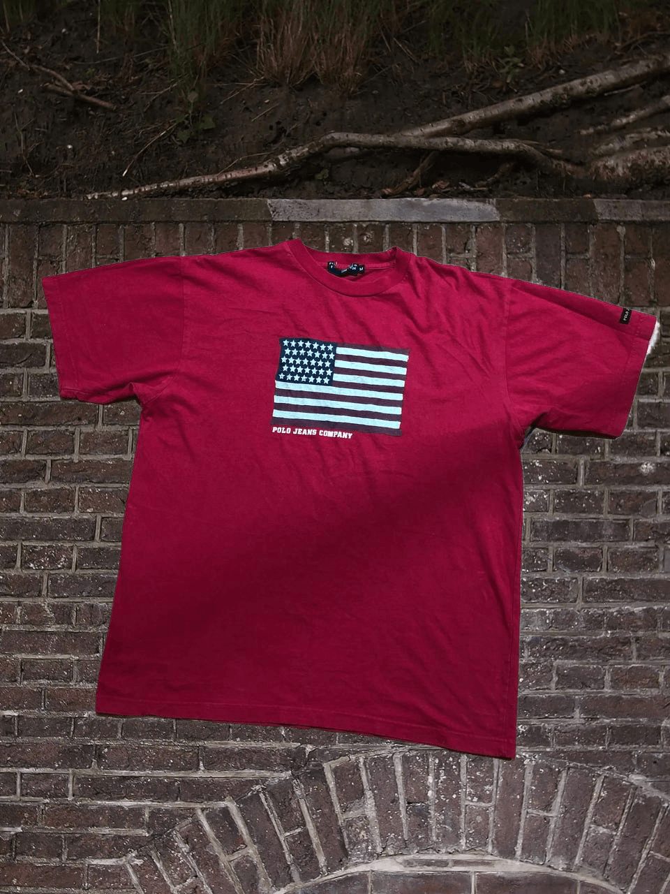 Polo Ralph Lauren Polo Jeans Ralph Lauren Mens American Flag Tee Size US M / EU 48-50 / 2 - 1 Thumbnail