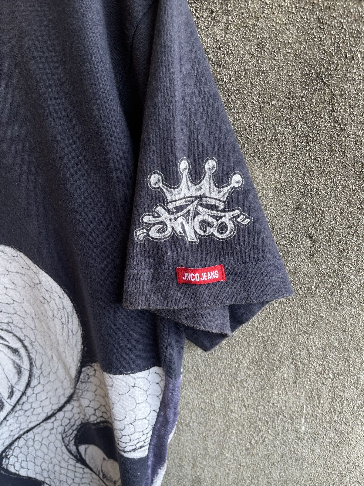 JNCO Rare‼️Vintage 90s Sun Faded🔥JNCO🔥Dragon Fly Faded Tee Size US L / EU 52-54 / 3 - 8 Thumbnail