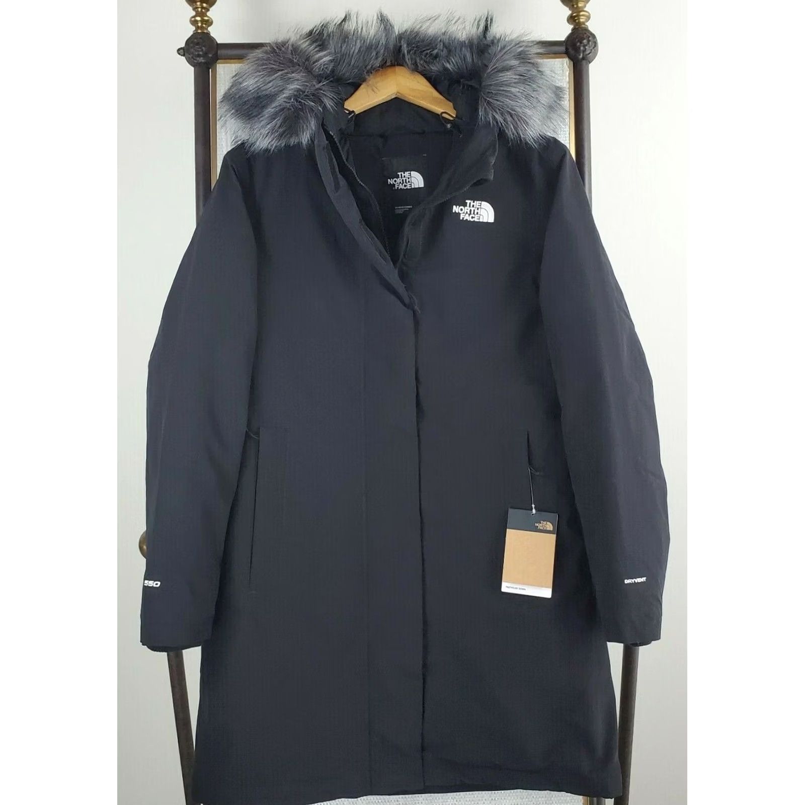 The North Face VINTAGE The North Face Jacket Womens 550 Down Parka Black Medium New With Tags Size M / US 6-8 / IT 42-44 - 2 Thumbnail