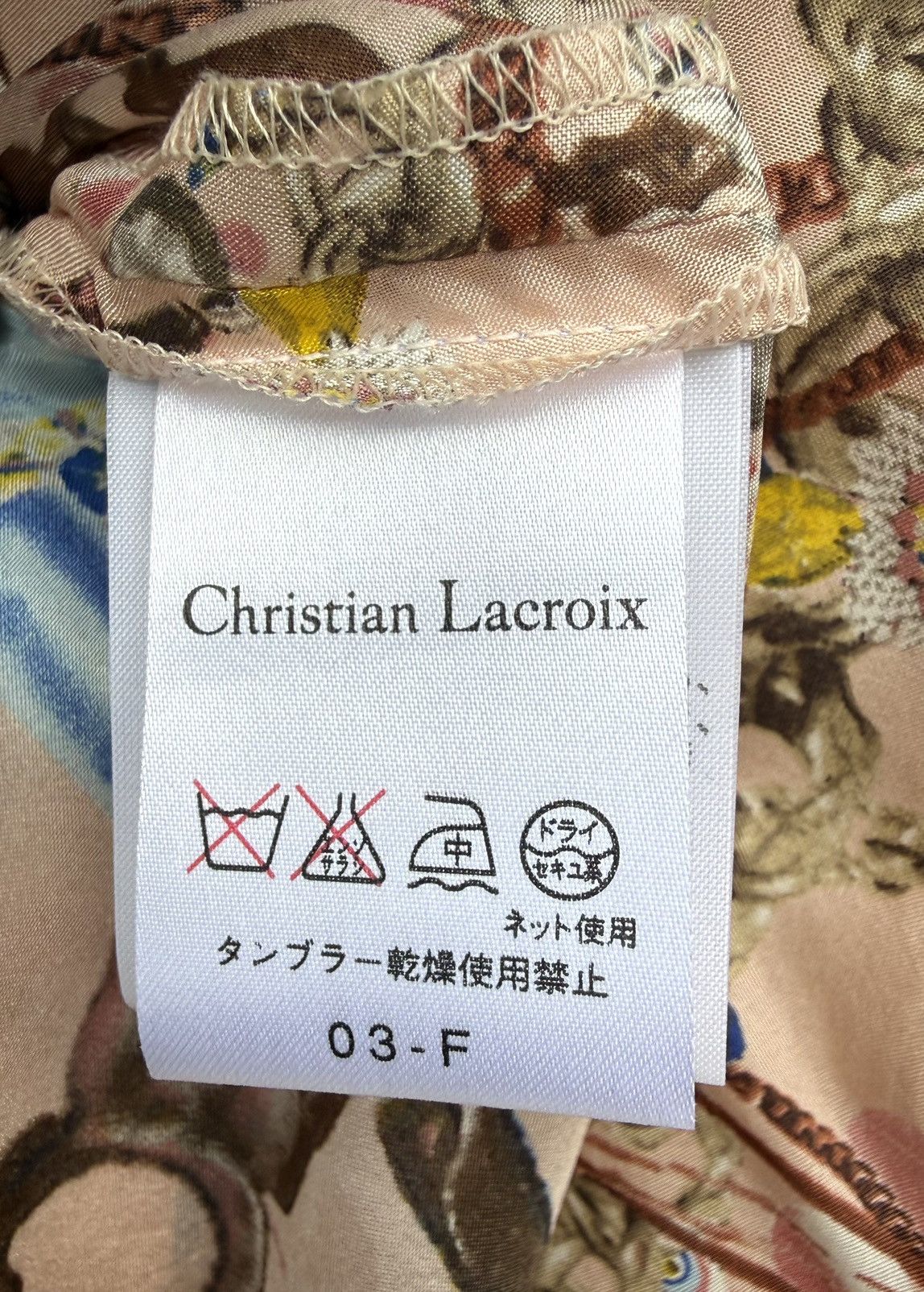 Christian Lacroix Vintage 90's Christian Lacroix Bazar Archival 100% Silk Size S / US 4 / IT 40 - 11 Thumbnail