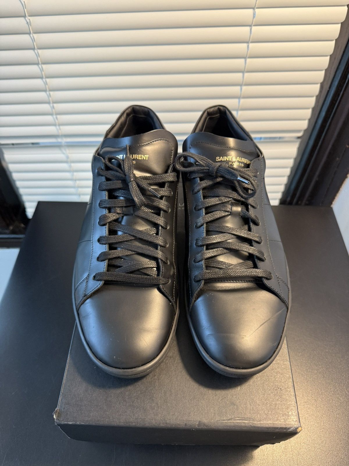 Saint Laurent Paris Saint Laurent Paris Court Classic Sneakers Size 45.5 / 12.5 Size US 12.5 / EU 45-46 - 2 Thumbnail