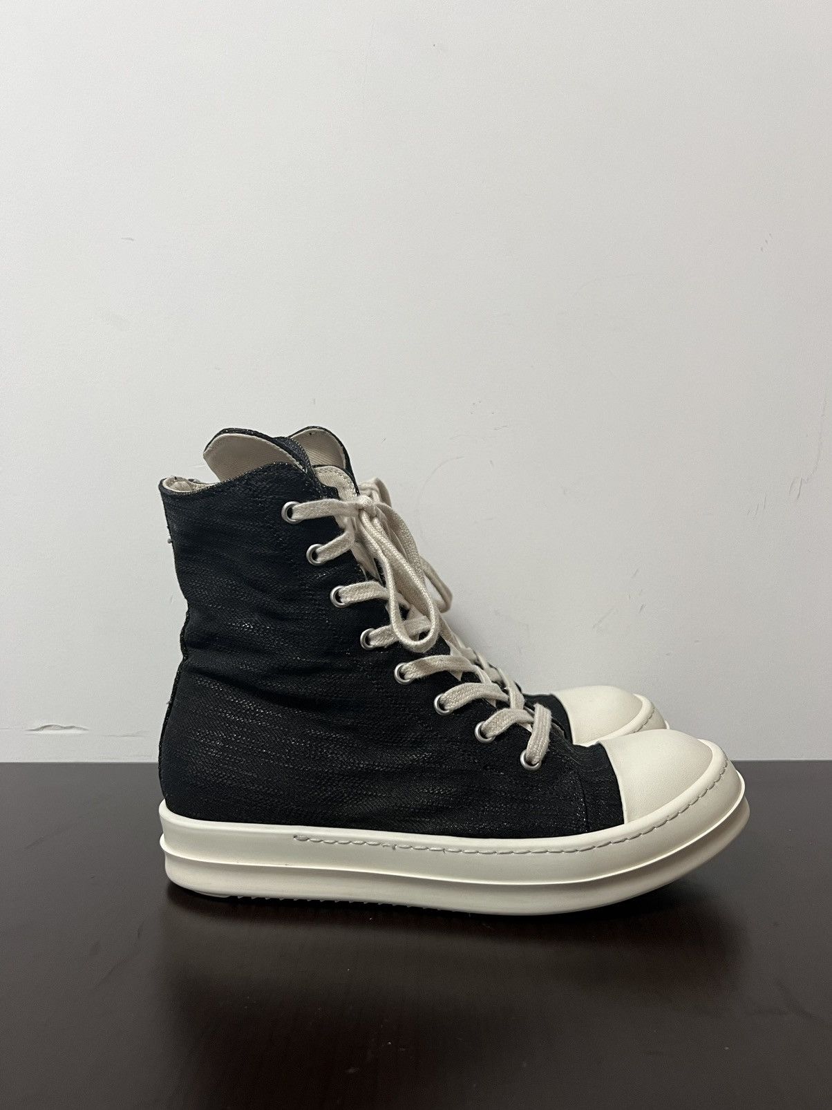 Rick Owens Drkshdw Rick owens ramones high top sneakers sz 37 Size US 7 / IT 37 - 5 Thumbnail