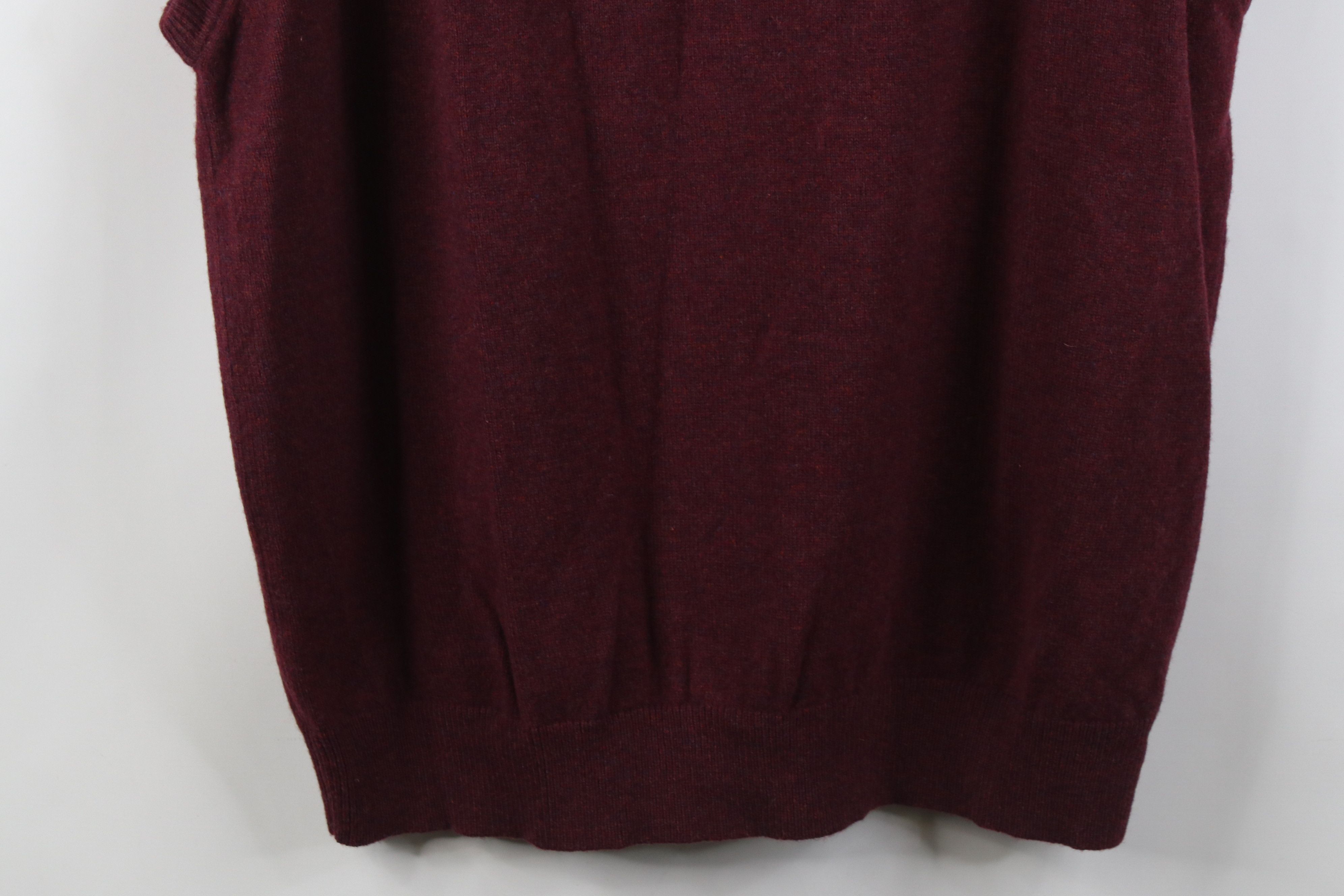 L.L. Bean Vintage 90s LL Bean Fleck Lambswool Knit V-Neck Sweater Vest Size US XL / EU 56 / 4 - 8 Thumbnail