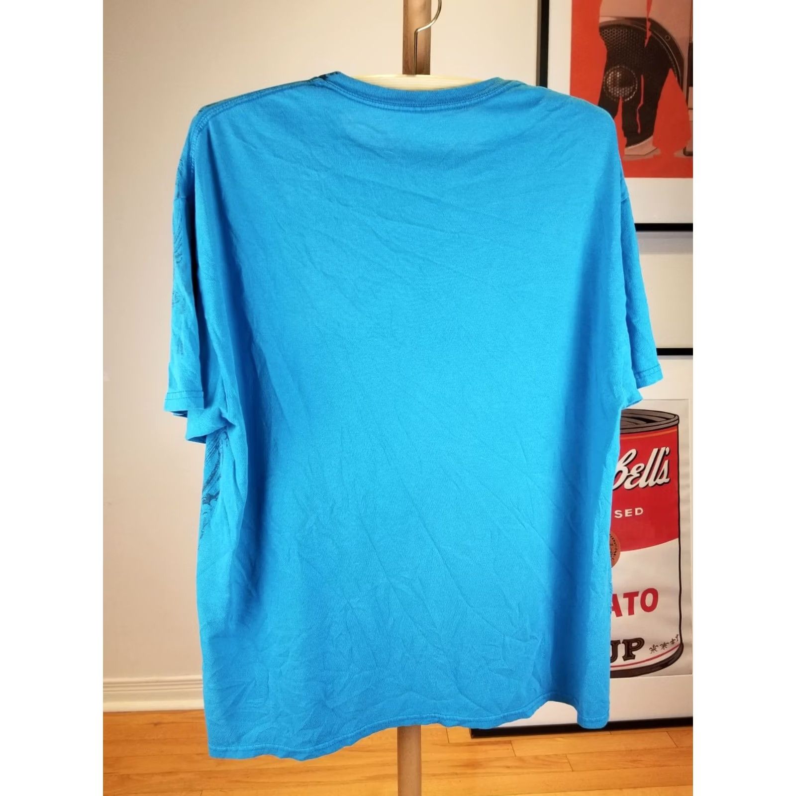 Vintage VINTAGE Y2K MMA ELITE T-SHIRT BLUE COTTON GRUNGE SKULL CROSS SZ XLARGE Mens Size US XL / EU 56 / 4 - 4 Thumbnail