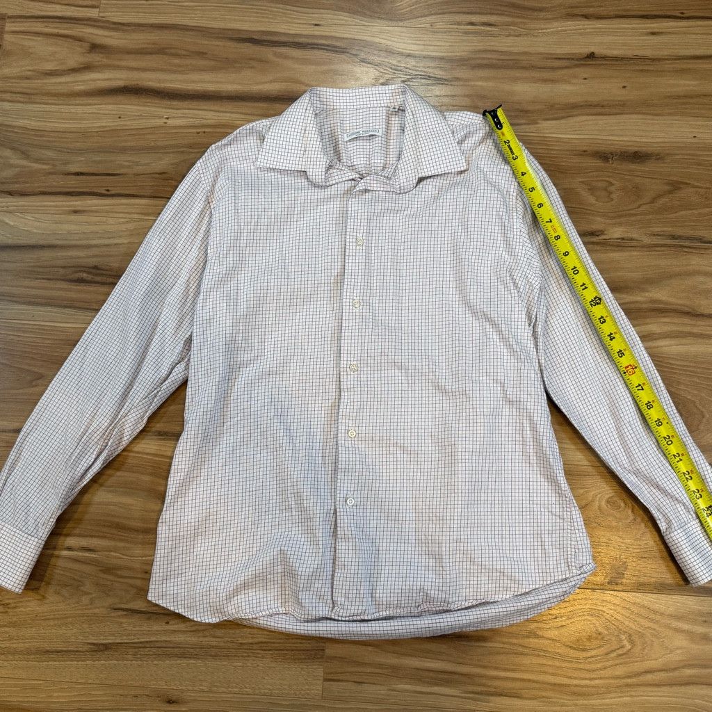 Z Brand Luciano Moresco Men’s Button Shirt Size 41/16 Italy Size 38L - 7 Thumbnail