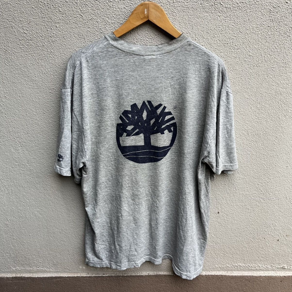 Timberland Vintage 90s TIMBERLAND big logo tee Size US L / EU 52-54 / 3 - 1 Thumbnail