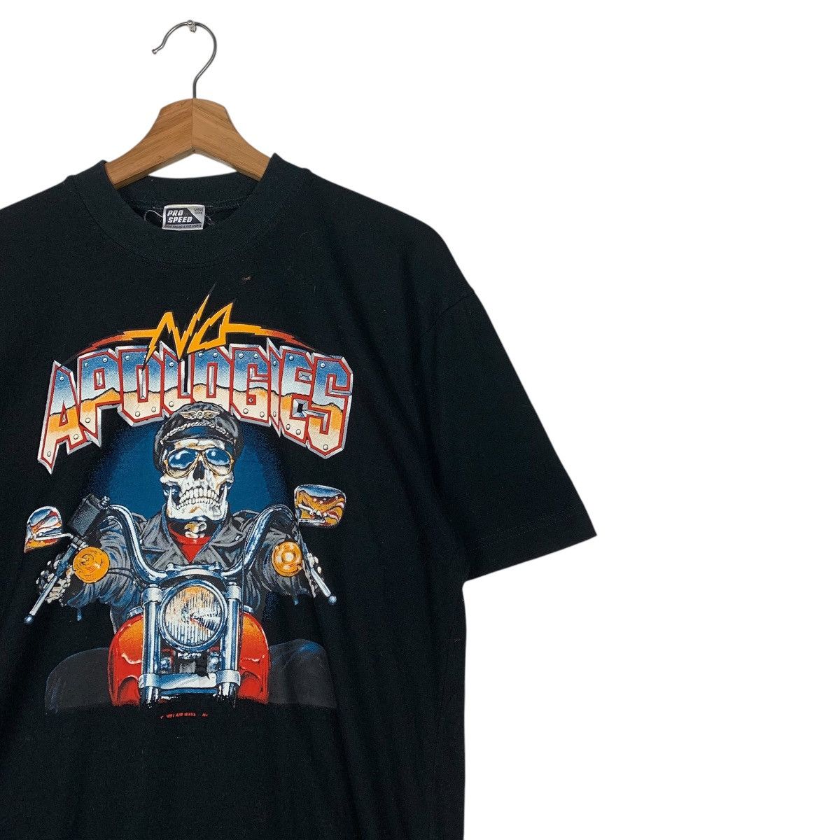 Japanese Brand Vintage 1991 Pro Speed No Apologies Motorcycle Tee Size US L / EU 52-54 / 3 - 5 Thumbnail