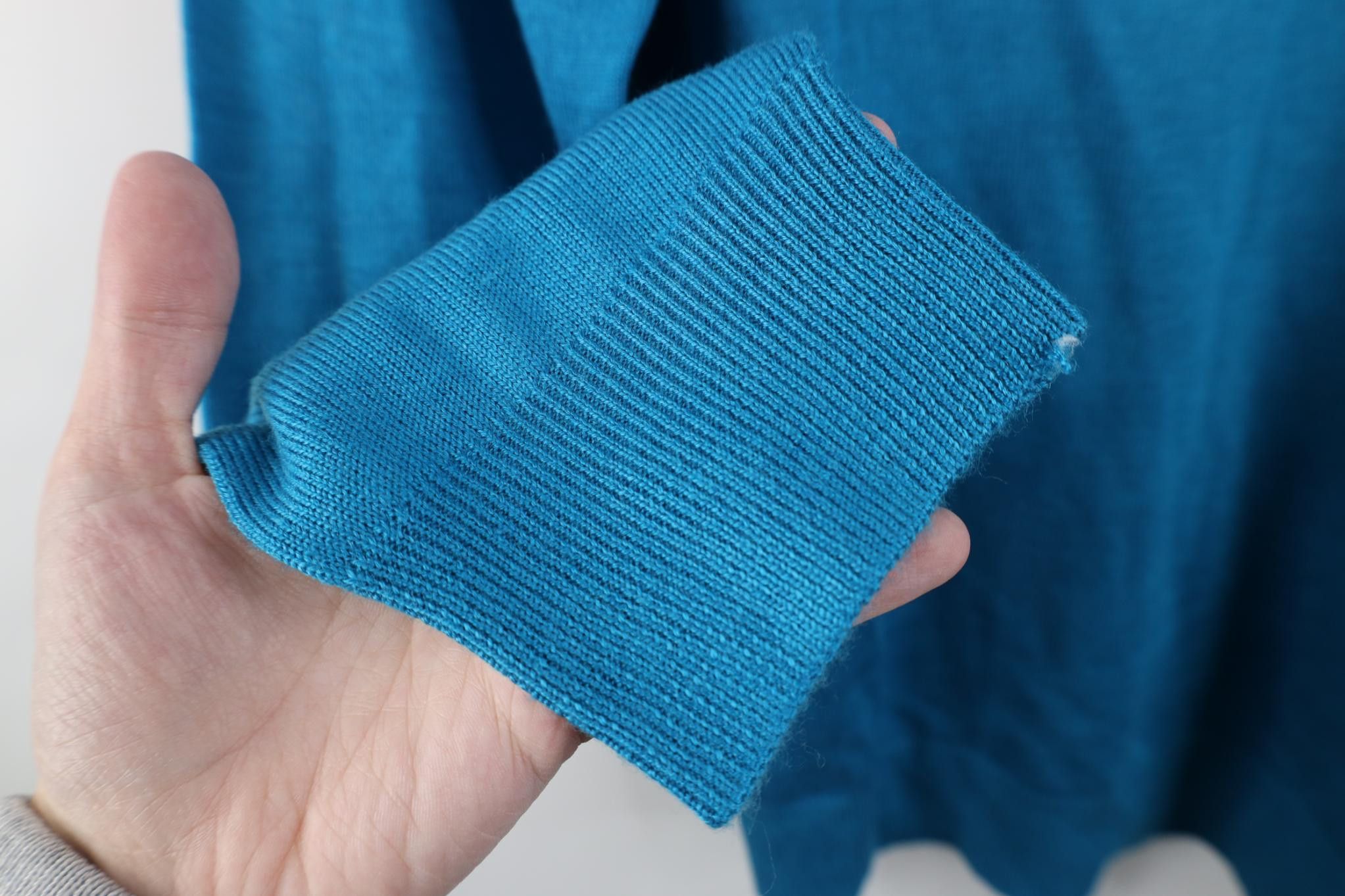 Vintage Deadstock Vintage 90s Y2K Streetwear Mock Neck Sweater Blue Size US M / EU 48-50 / 2 - 8 Thumbnail
