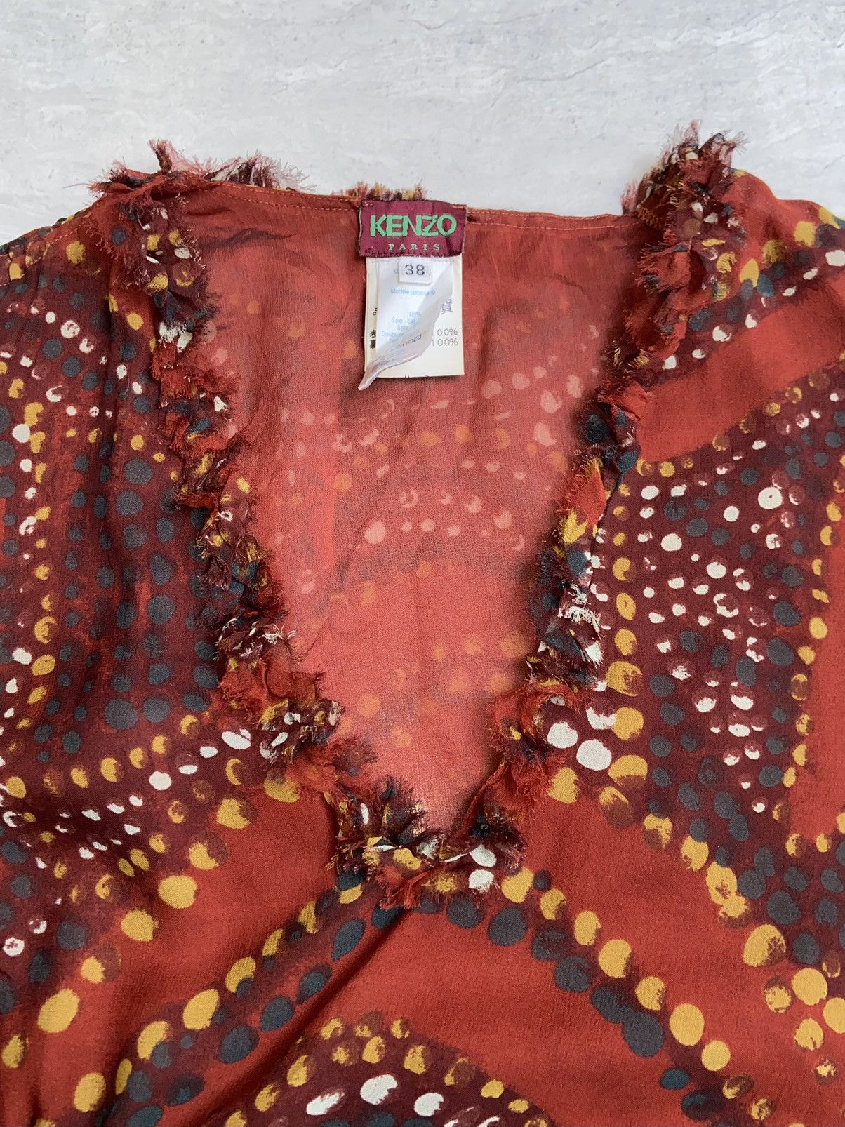 Kenzo KENZO PARIS Patterned Midi Dress Size XS / US 0-2 / IT 36-38 - 5 Thumbnail