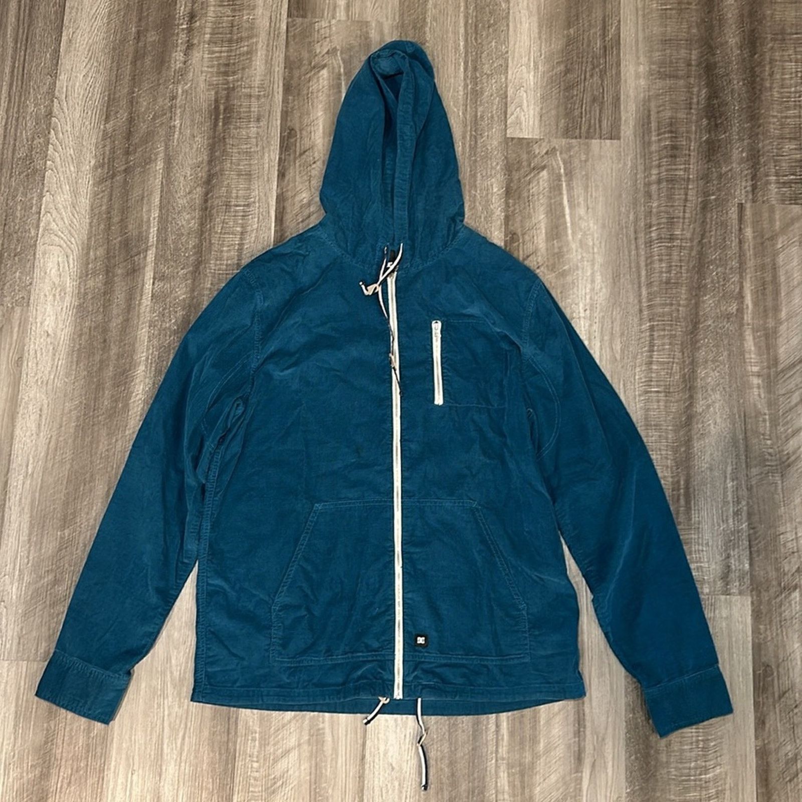 DC DC Shoes Light Corduroy Full Zip Hoodie - Medium Size US M / EU 48-50 / 2 - 2 Thumbnail