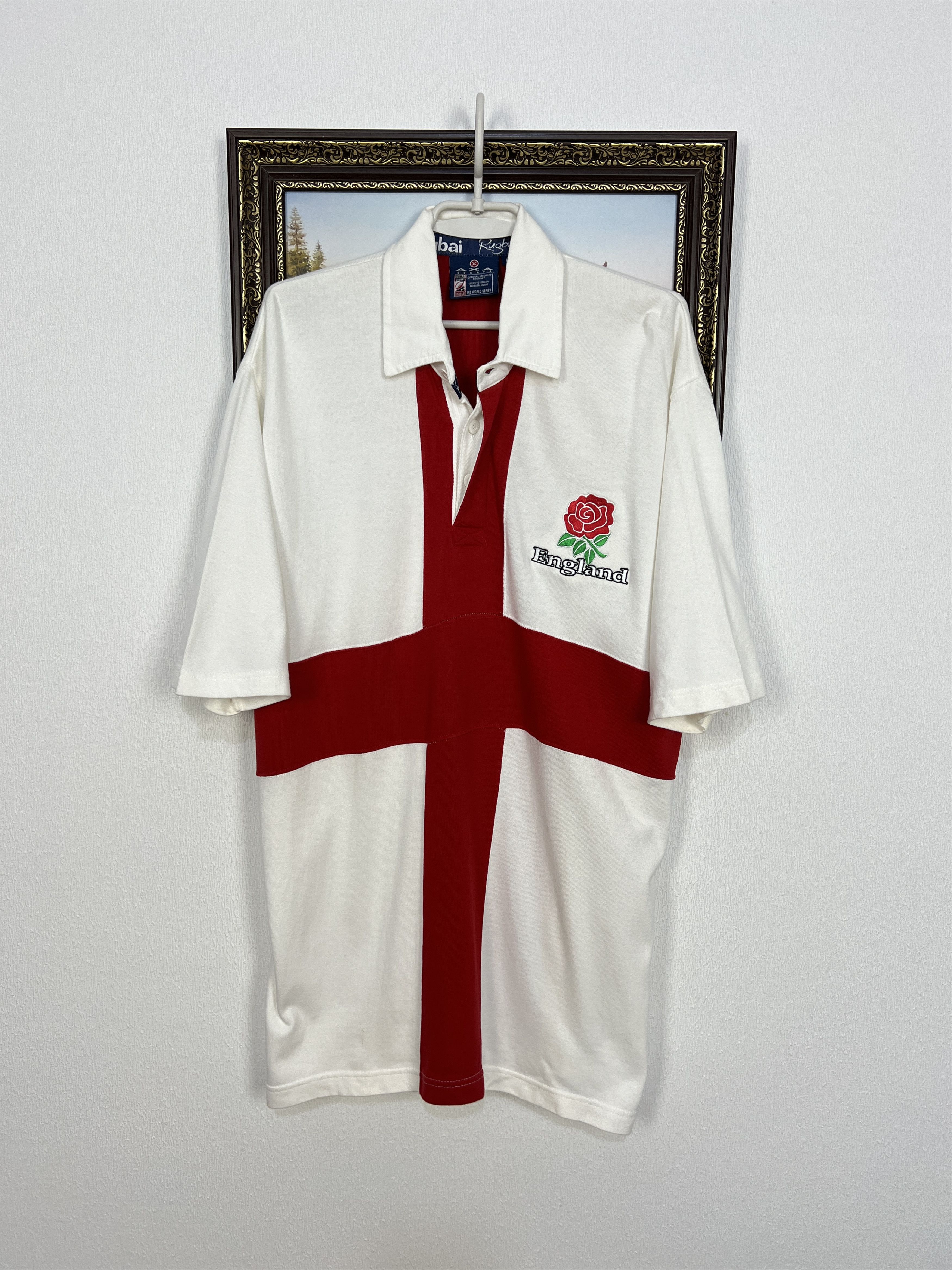 Vintage Vintage England Rugby Union Jersey National Team Shirt Size US L / EU 52-54 / 3 - 1 Thumbnail
