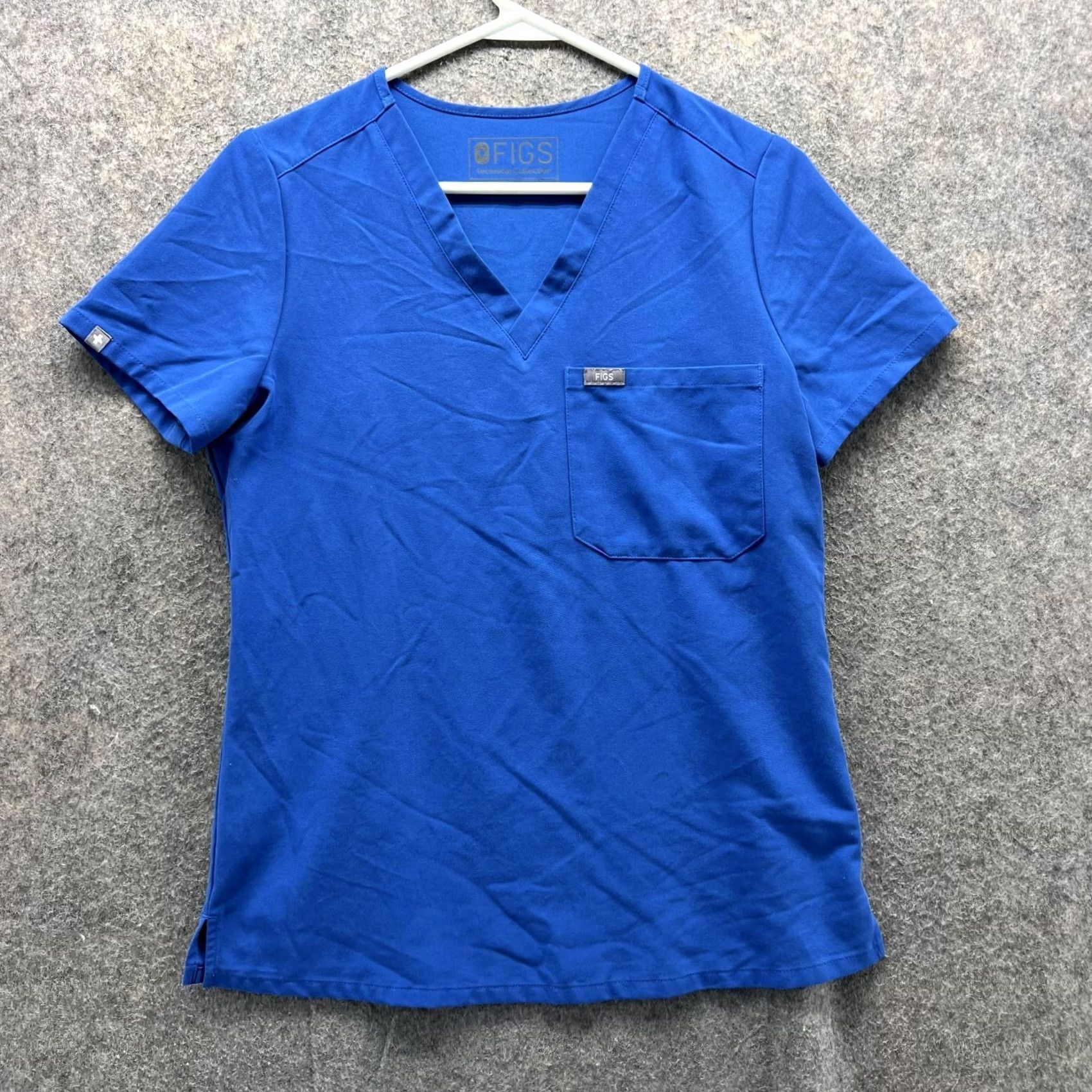 Vintage FIGS Scrub Shirt Women's XS Blue V Neck One Pocket Technical Collection Size S / US 4 / IT 40 - 2 Thumbnail