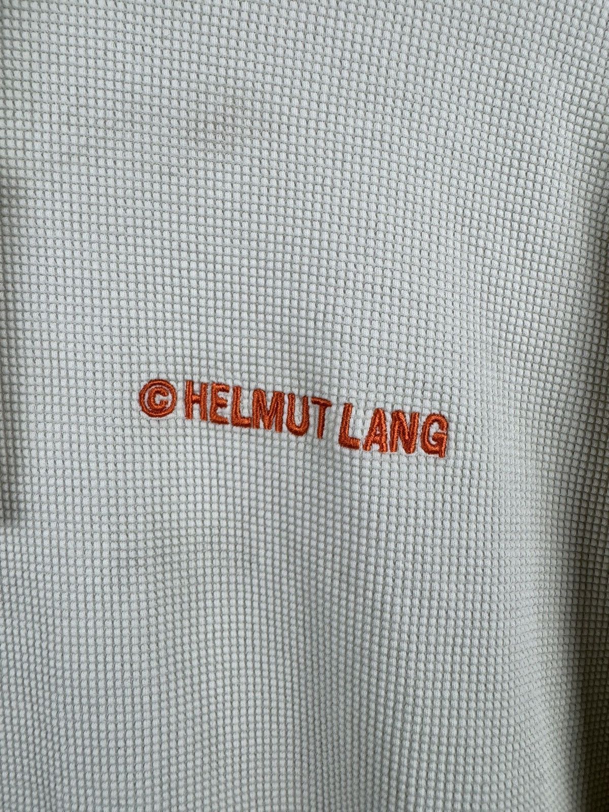 Helmut Lang Helmut Lang Waffle Knit Pull Over Hoodie Mens Large Size US L / EU 52-54 / 3 - 6 Thumbnail