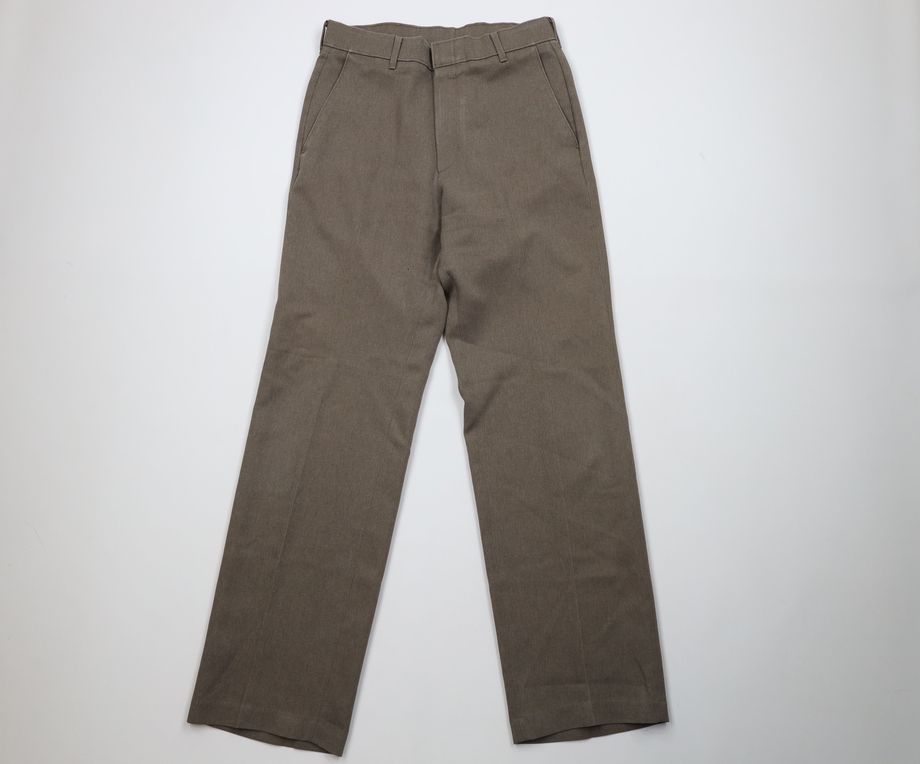 Levi's Vintage 70s Levis Knit Flared Wide Leg Chino Pants Beige USA Size US 30 / EU 46 - 1 Thumbnail