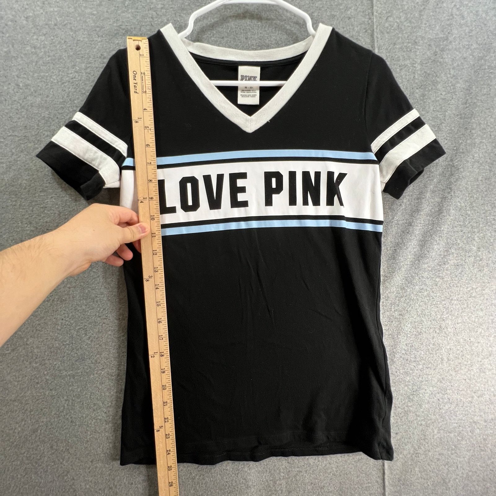 Pink PINK Shirt Women Size XS Black Short Sleeve Casual Size XS / US 0-2 / IT 36-38 - 6 Thumbnail