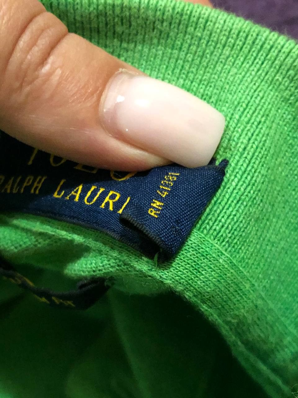 Polo Ralph Lauren Green Custom Fit Long Sleeve Polo Ralph Lauren Size US XL / EU 56 / 4 - 9 Thumbnail