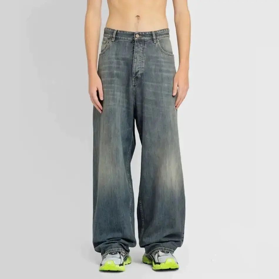 Japanese Brand × Jean Y2k high street washed blue jeans pants oversized Size US 32 / EU 48 - 1 Thumbnail