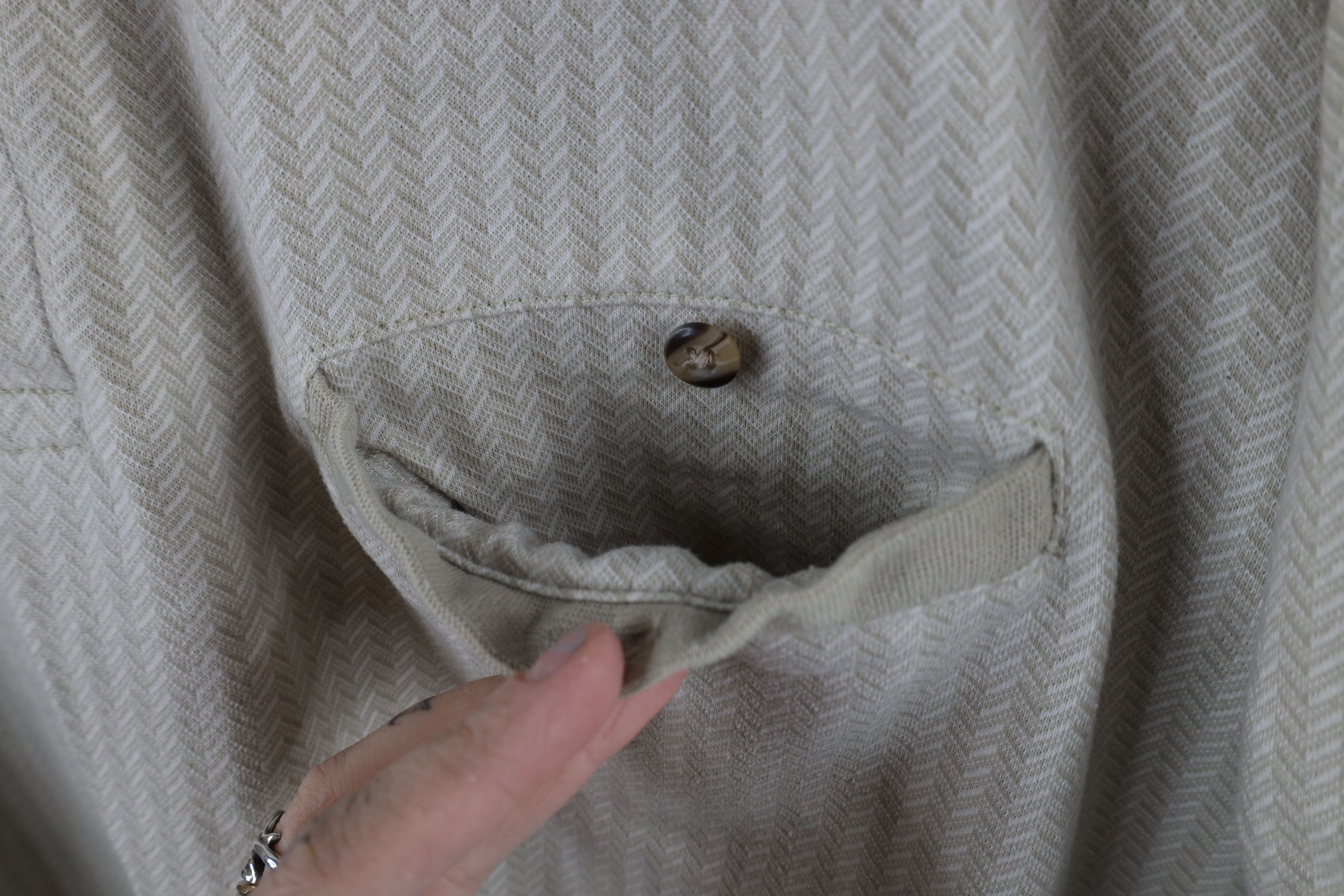 Vintage Vintage 90s Streetwear Herringbone Collared Pullover Polo Size US XL / EU 56 / 4 - 6 Thumbnail