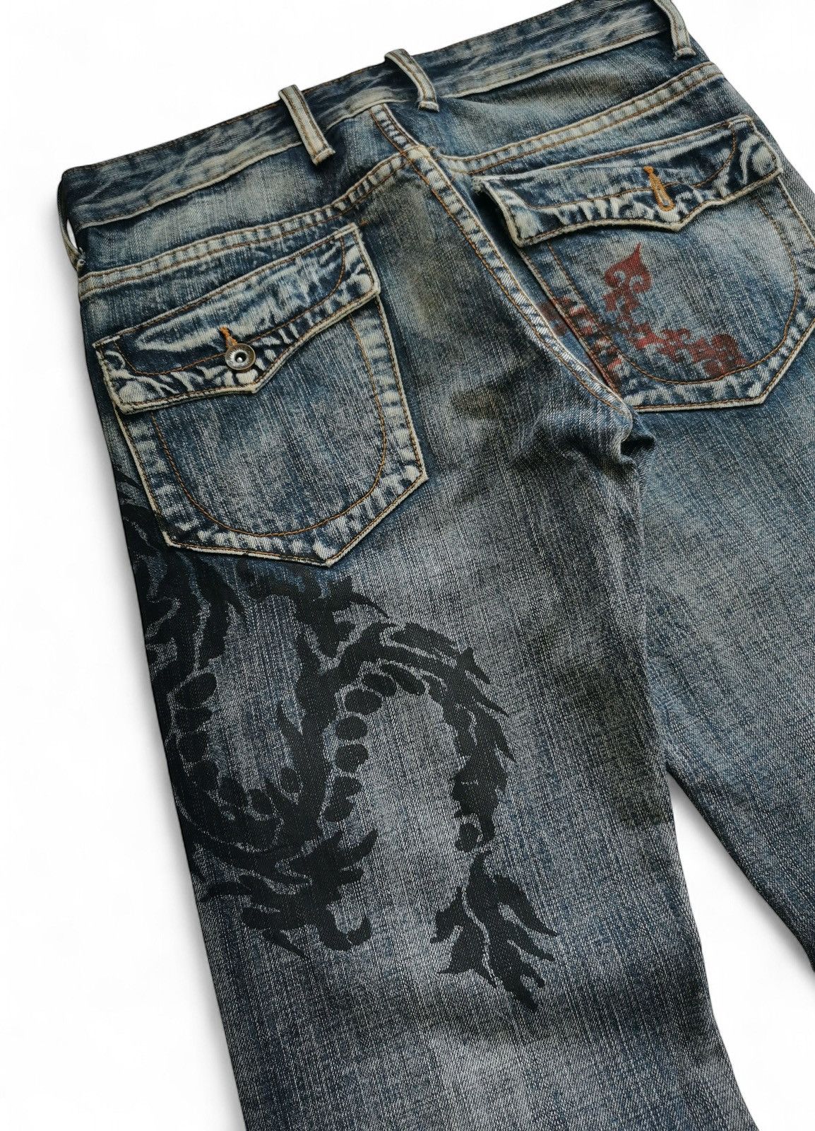 semanticdesign Semantic Design, Tribal Tattoo Printed Jeans Size US 30 / EU 46 - 6 Thumbnail