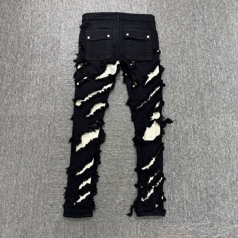 Rick Owens Rick Owens Knife cuts destroy torn jeans Size US 44 / EU 60 - 6 Thumbnail