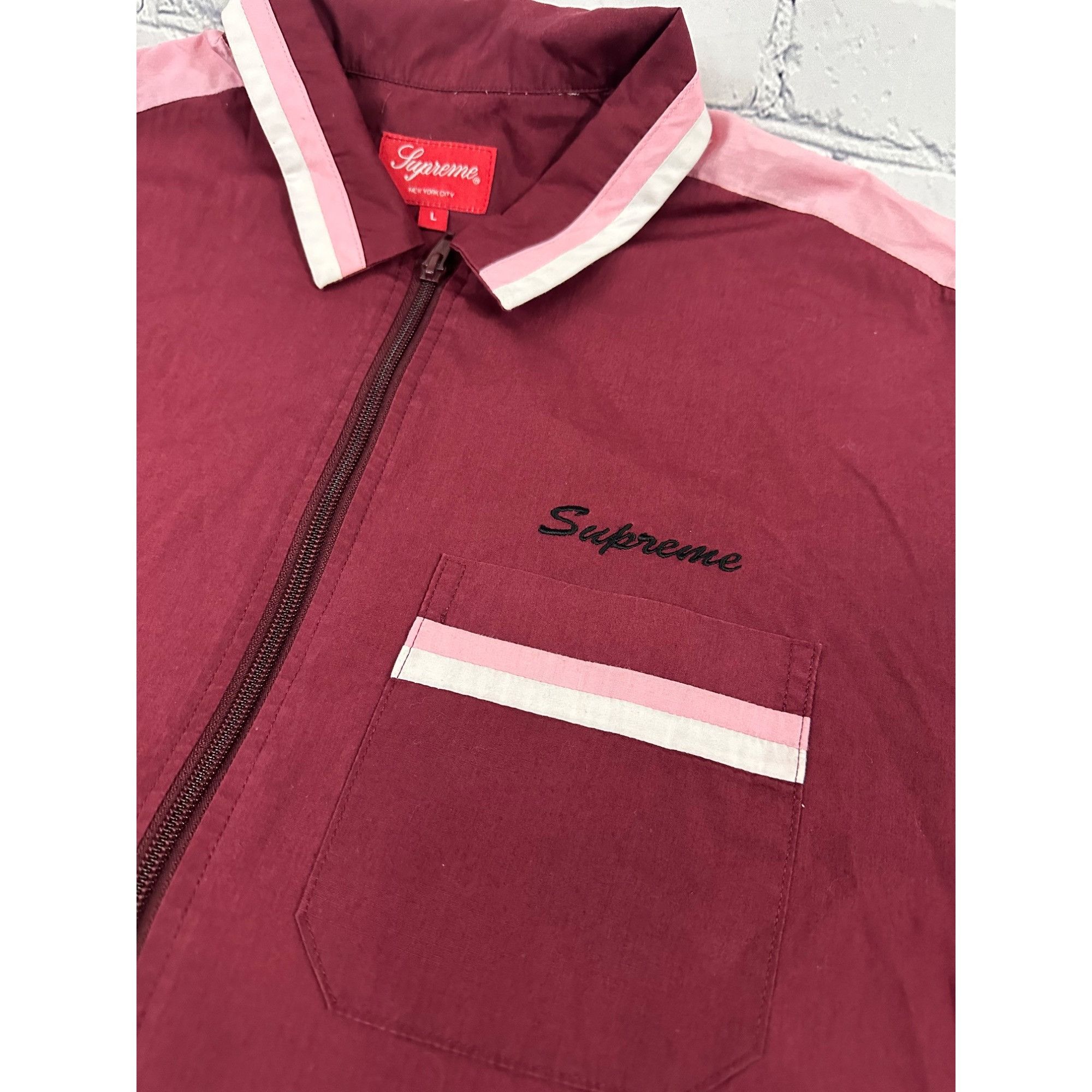 Supreme Supreme Zip Up Work Shirt (spring summer 2018) Size US L / EU 52-54 / 3 - 2 Thumbnail