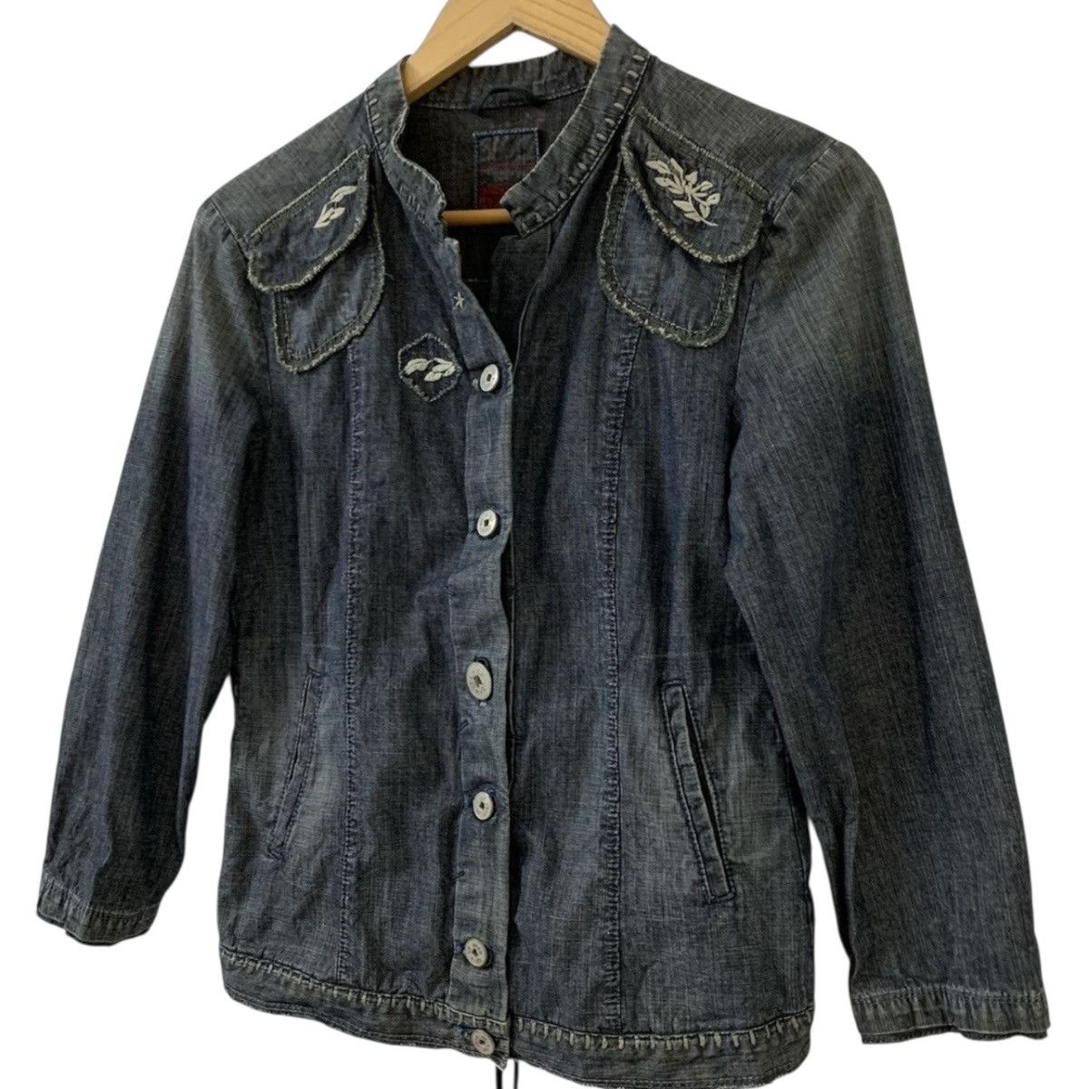 Marithe + Francois Girbaud Marithe Francois Girbaud Button Linen Jacket Size M / US 6-8 / IT 42-44 - 3 Thumbnail