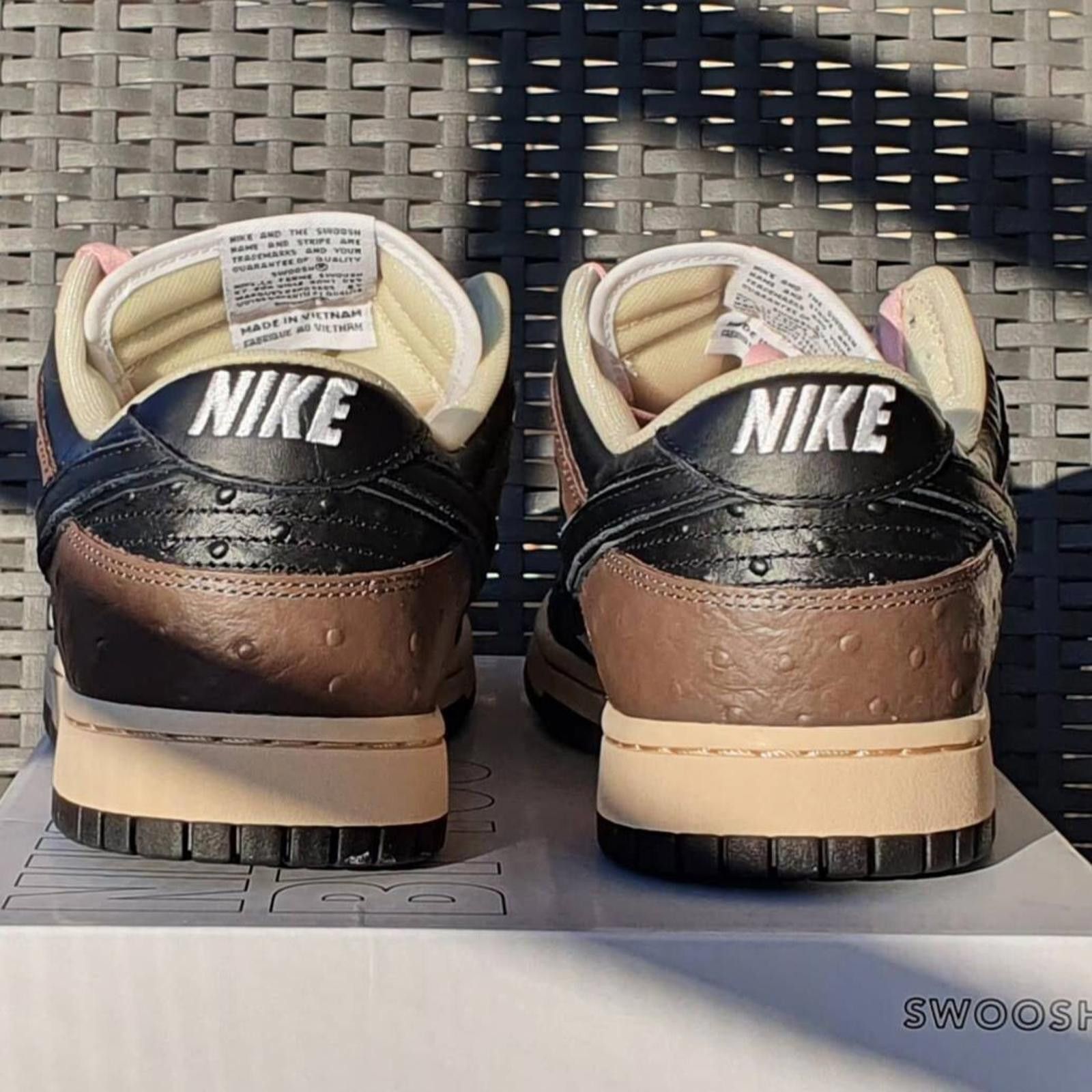 Nike Size 11.5 - Nike Dunk Low Unlocked - Premium 'Travis mocha' Size US 11.5 / EU 44-45 - 6 Thumbnail