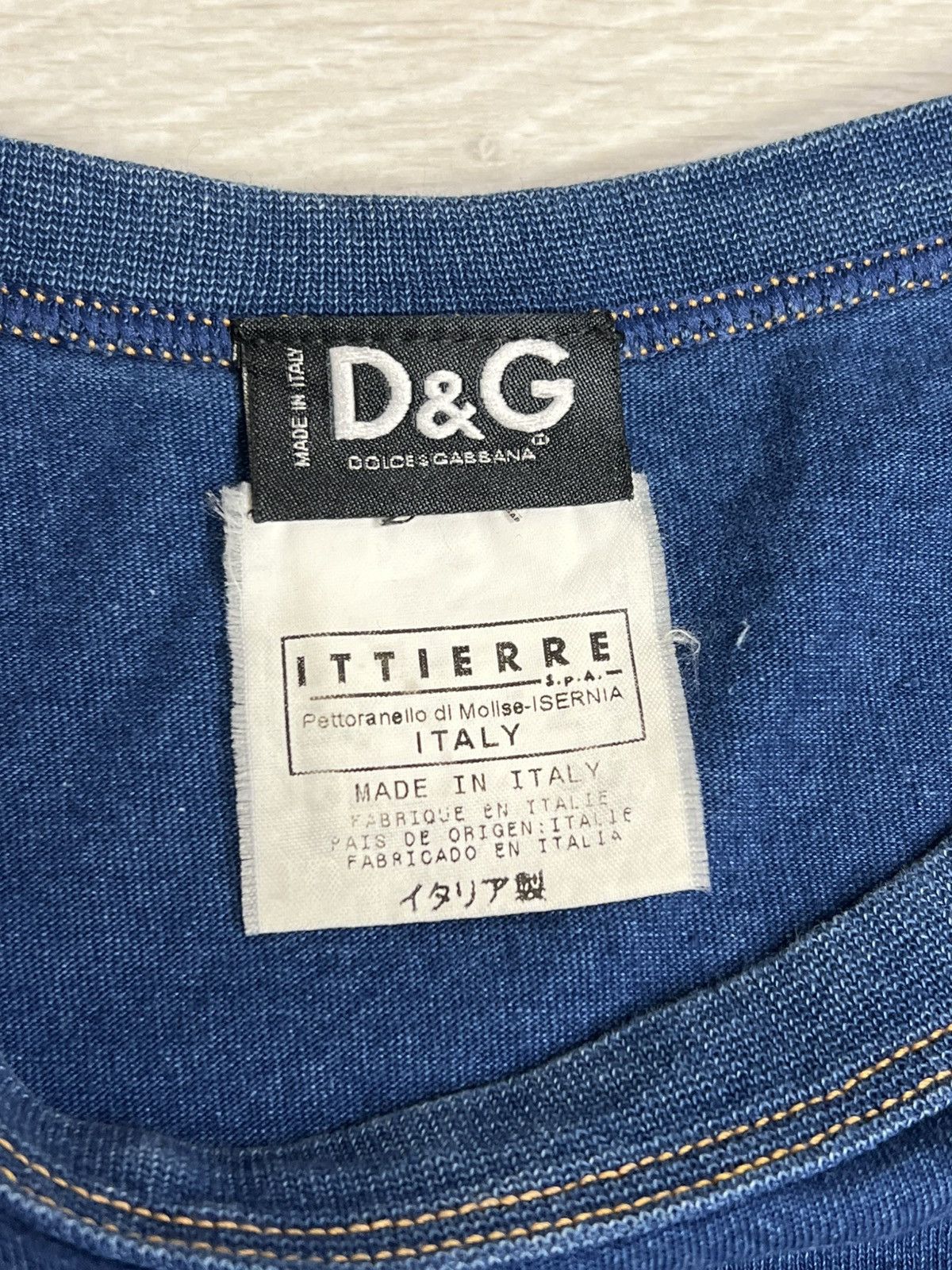 Dolce & Gabbana Archive D&G Dolce & Gabbana Jeans Raglan T-Shirt Ittierre Size XL / US 12-14 / IT 48-50 - 10 Thumbnail