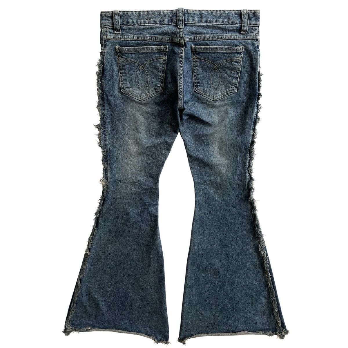 If Six Was Nine × Japanese Brand CECIL McBEE FLARE JEANS Size 30" / US 8 / IT 44 - 7 Thumbnail