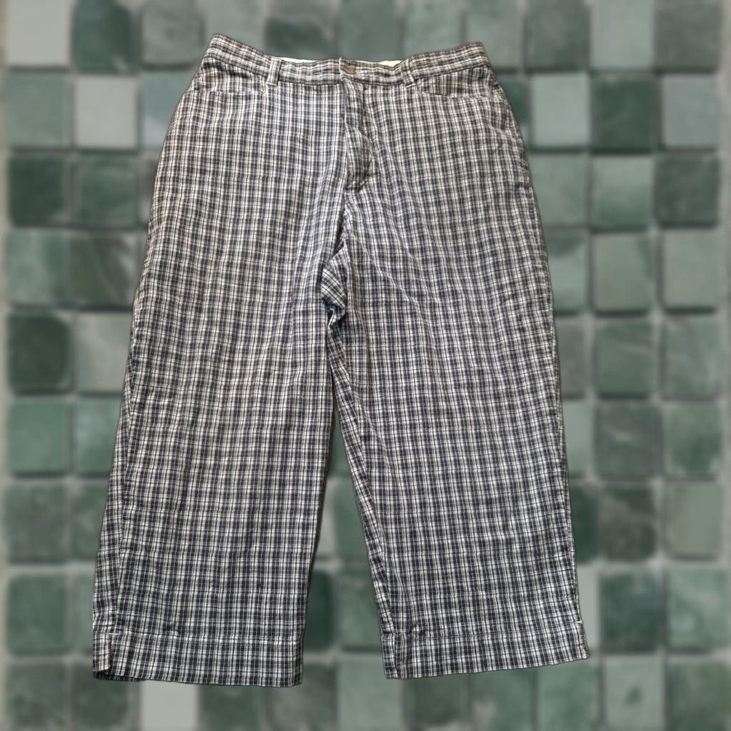 Lee Lee Womens Size 12 Medium Khaki Pants Plaid Size 34" / US 12 / IT 48 - 1 Thumbnail
