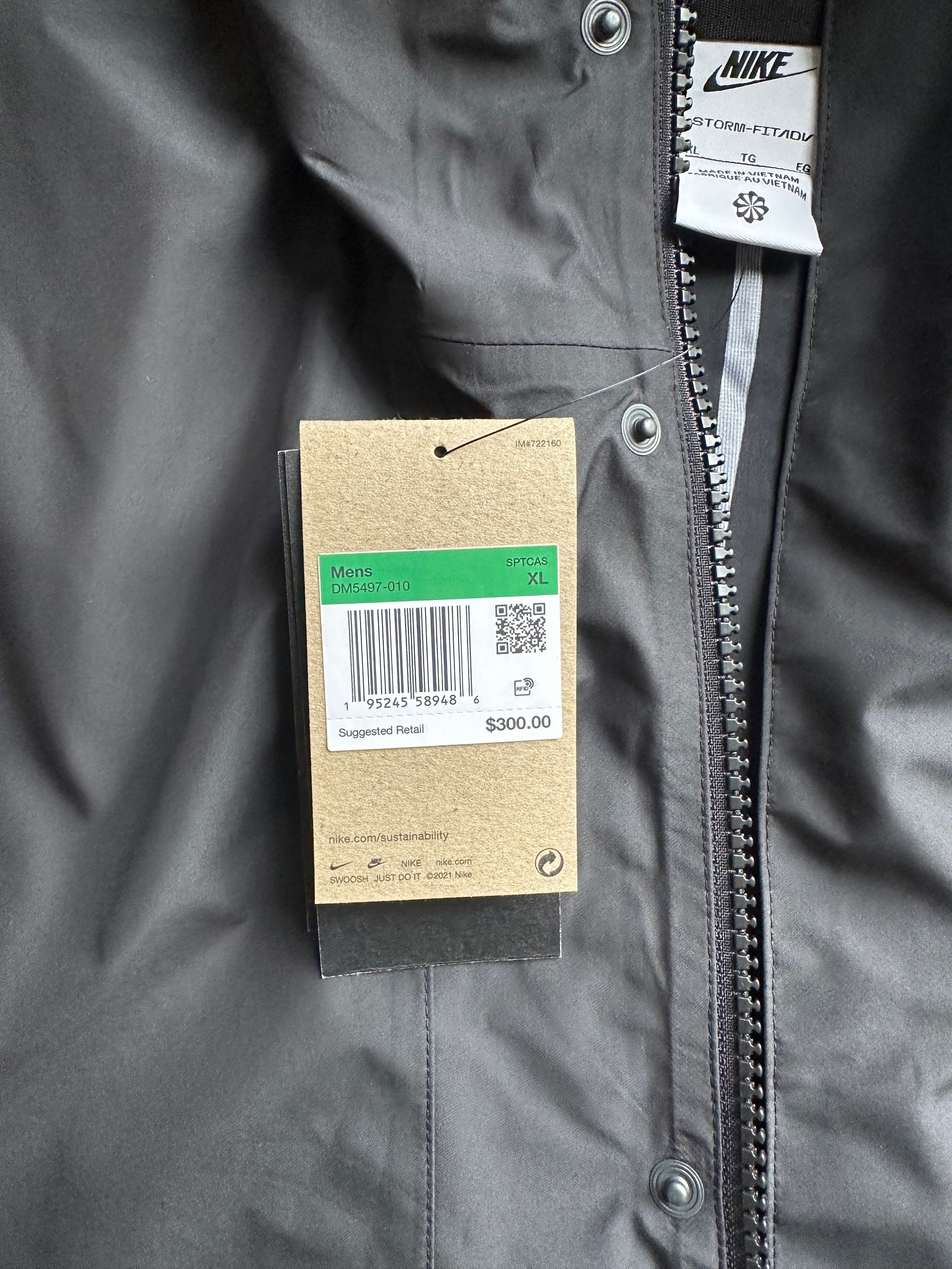 Nike Nike Storm-FIT ADV Repel Shell Parka - Black - XL (NWT) Size US XL / EU 56 / 4 - 6 Thumbnail