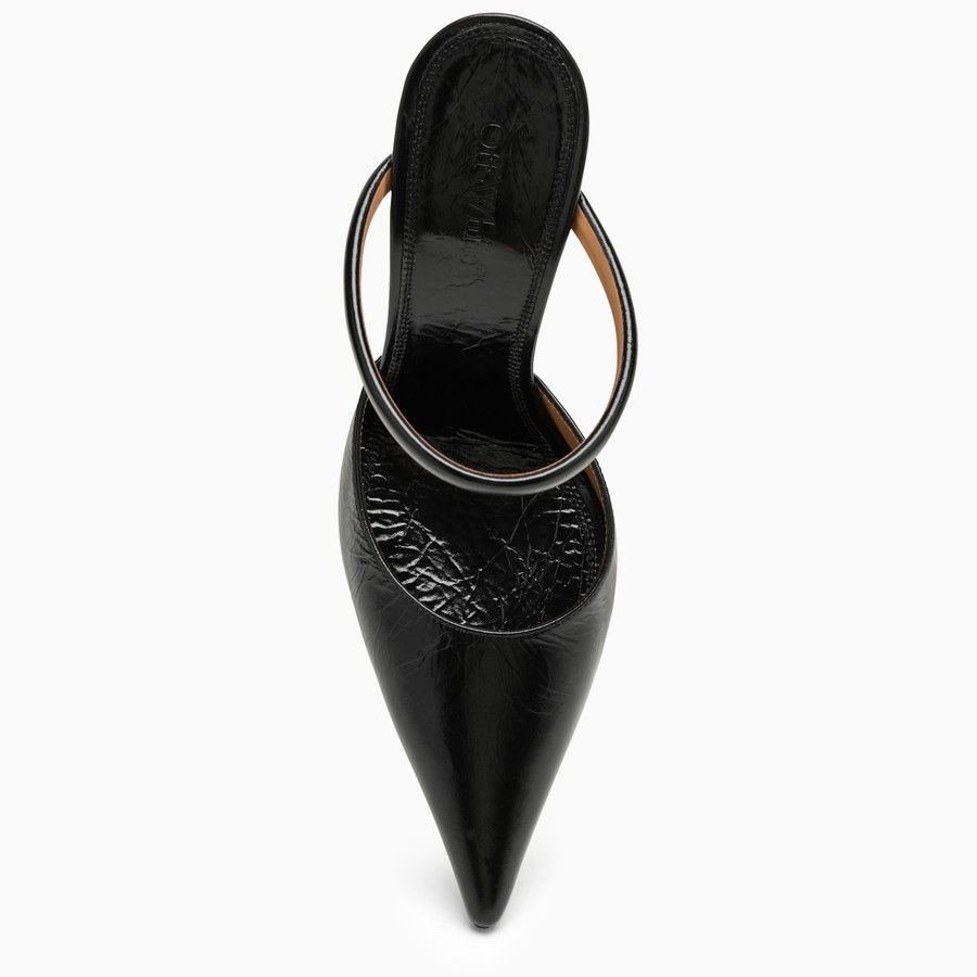 Off-White o1d2blof0924 Lollipop Leather Slingback in Black Size US 6 / IT 36 - 3 Thumbnail
