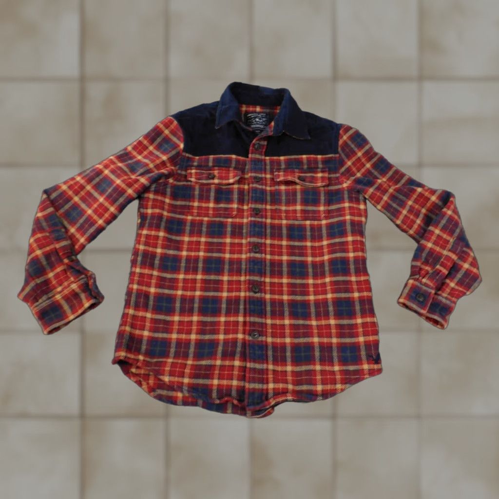 American Eagle Outfitters mens american eagle flannel shirt M red plaid long sleeve button-down collar up outdoor outdoor all seasons mens regular fit cotton heavy plaid Size US M / EU 48-50 / 2 - 1 Thumbnail