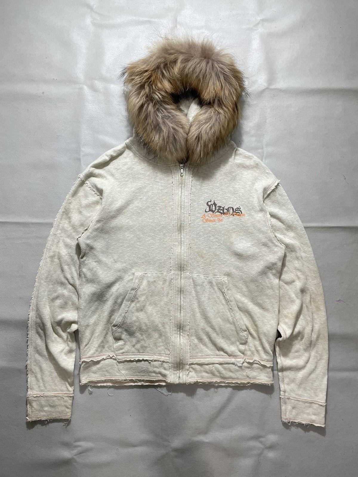 Vans Distressed Vans zip Fur hoodie ifsix lgb style Size US L / EU 52-54 / 3 - 1 Thumbnail
