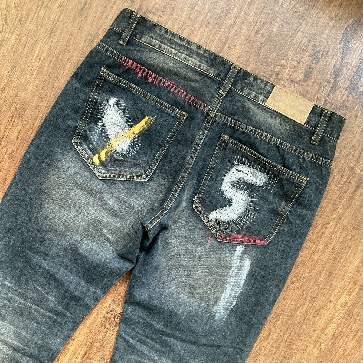 Vintage Y2k Jeans Denim Acne Style Distressed Size US 34 / EU 50 - 8 Thumbnail