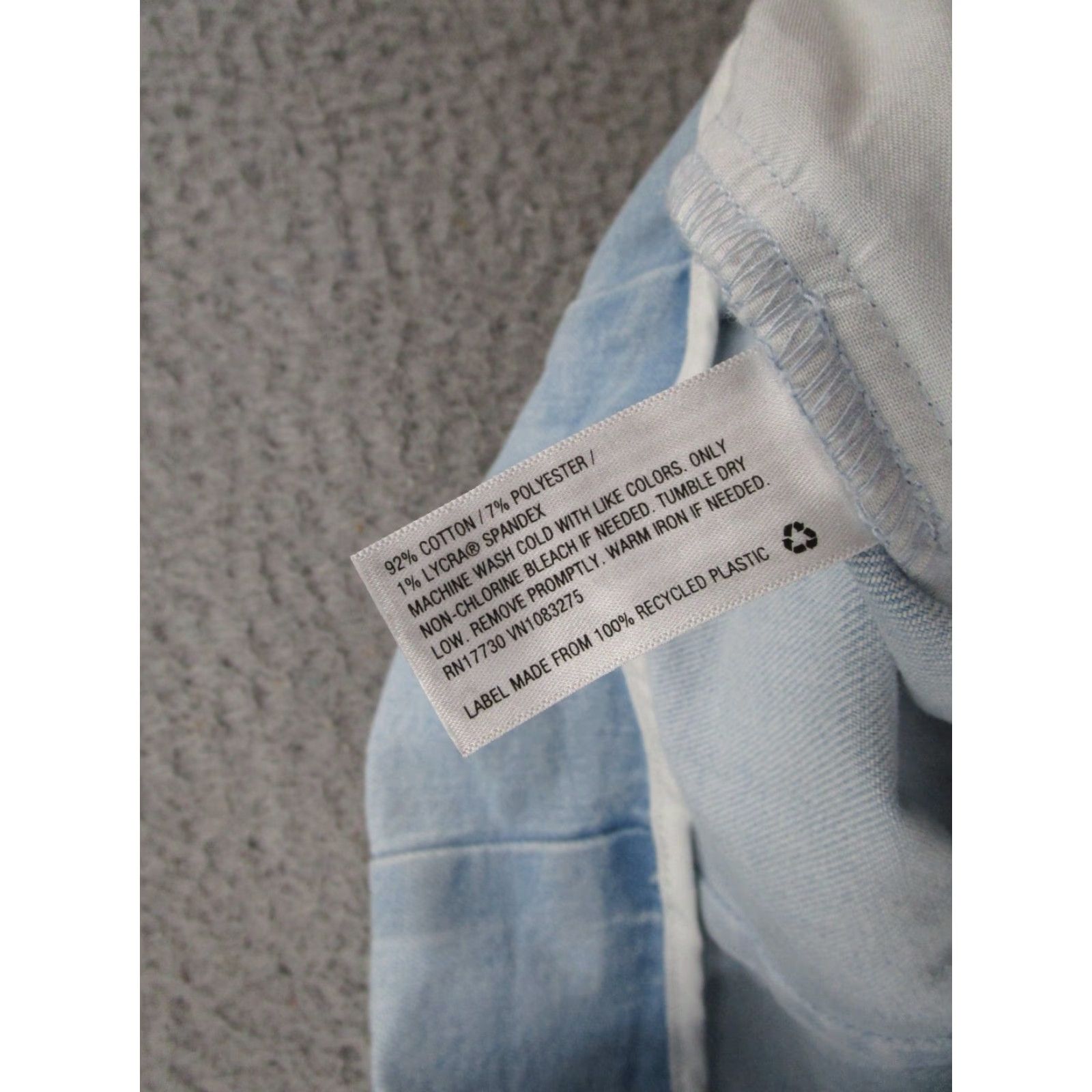Vintage A New Day Jeans Women's Plus Size 18 Light Wash Belted Denim Straight Pants Size 40" / US 18 - 4 Thumbnail