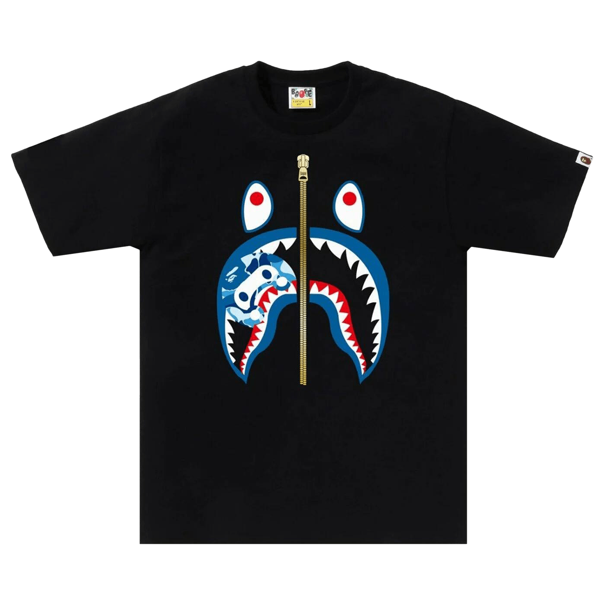 BAPE ✖︎ stussy シャドウマン　シャークTシャツ A BATHING APE アベイシングエイプ STUSSY ステューシー 13FW