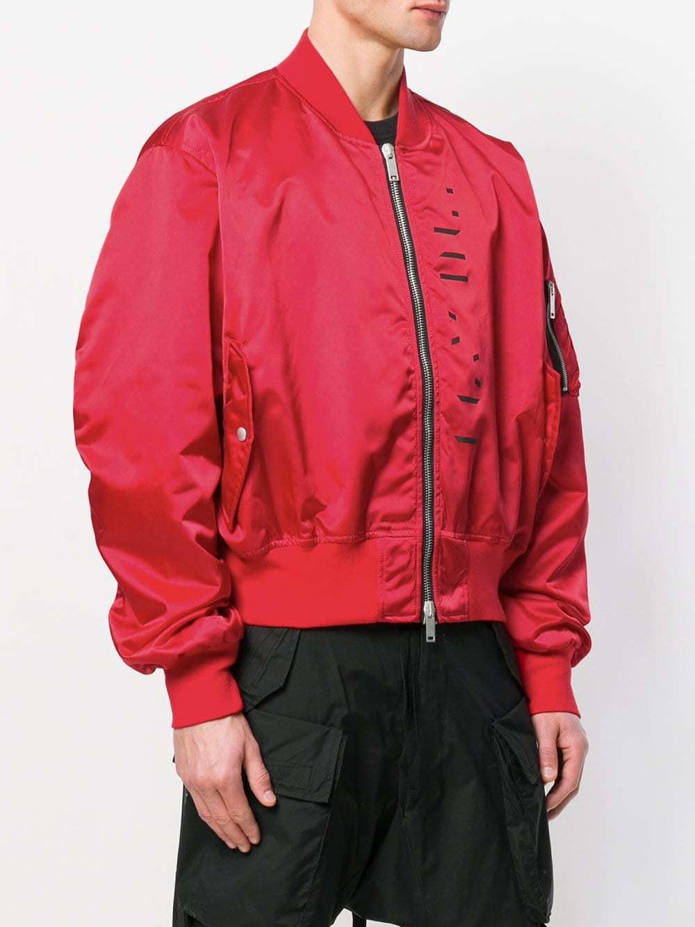 Ben Taverniti Unravel Project Explicit Content Red Bomber Jacket Size US M / EU 48-50 / 2 - 8 Thumbnail