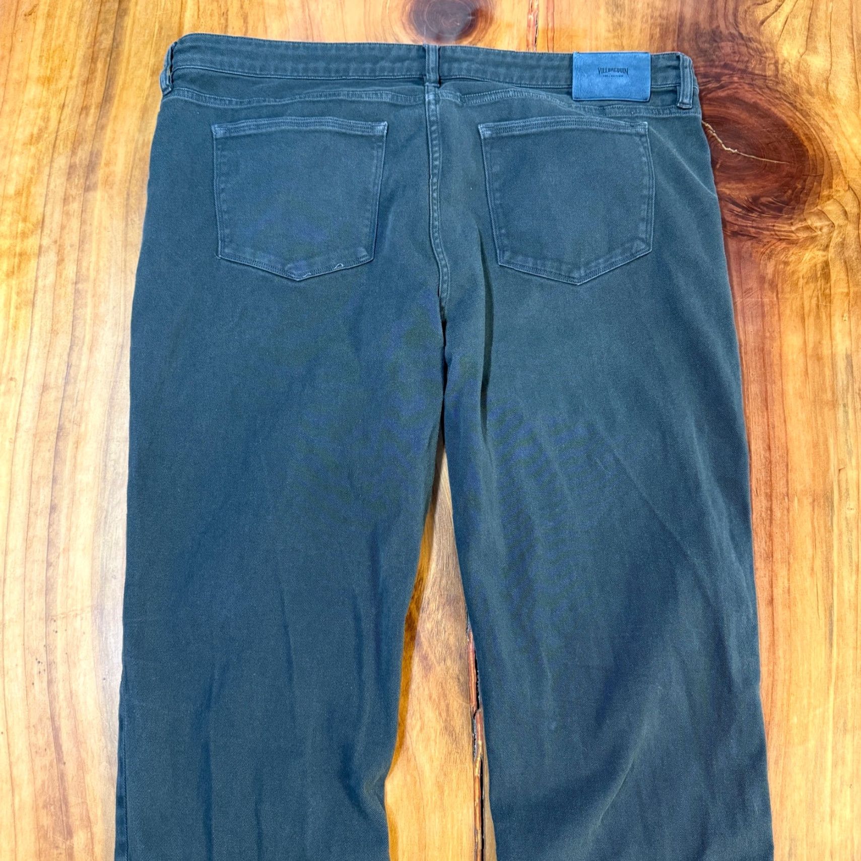 Vilebrequin Vilebrequin Men's Jeans 40 x 33 Cotton Denim Slim Straight 5-Pocket Black Charcoal Wash 90s Mens Size US 40 / EU 56 - 7 Thumbnail