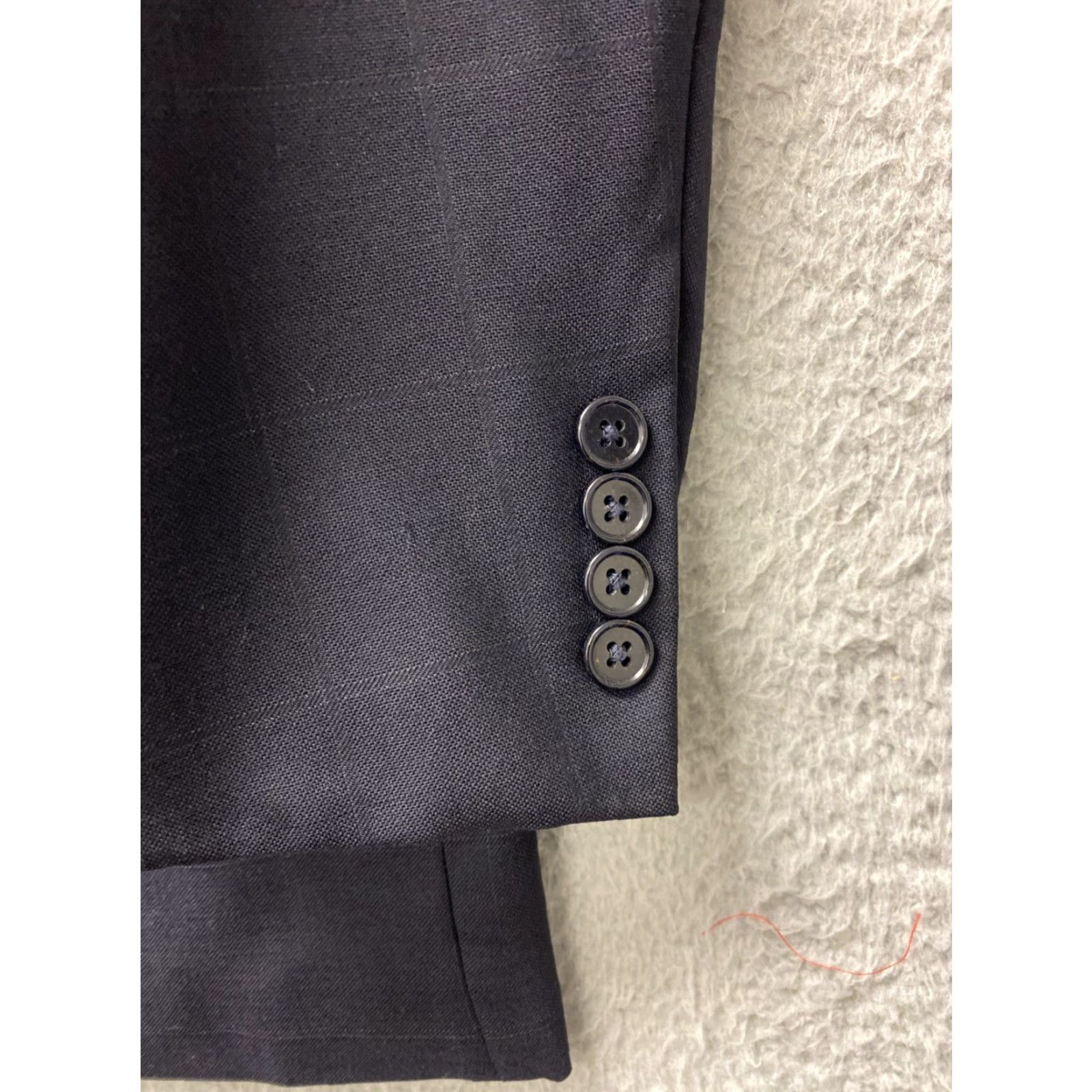 Joseph Abboud Joseph Abboud Suit Mens 2-Piece 42L Navy Check Wool 35x36 Trousers Dry Clean Only Wedding Size 42R - 4 Thumbnail