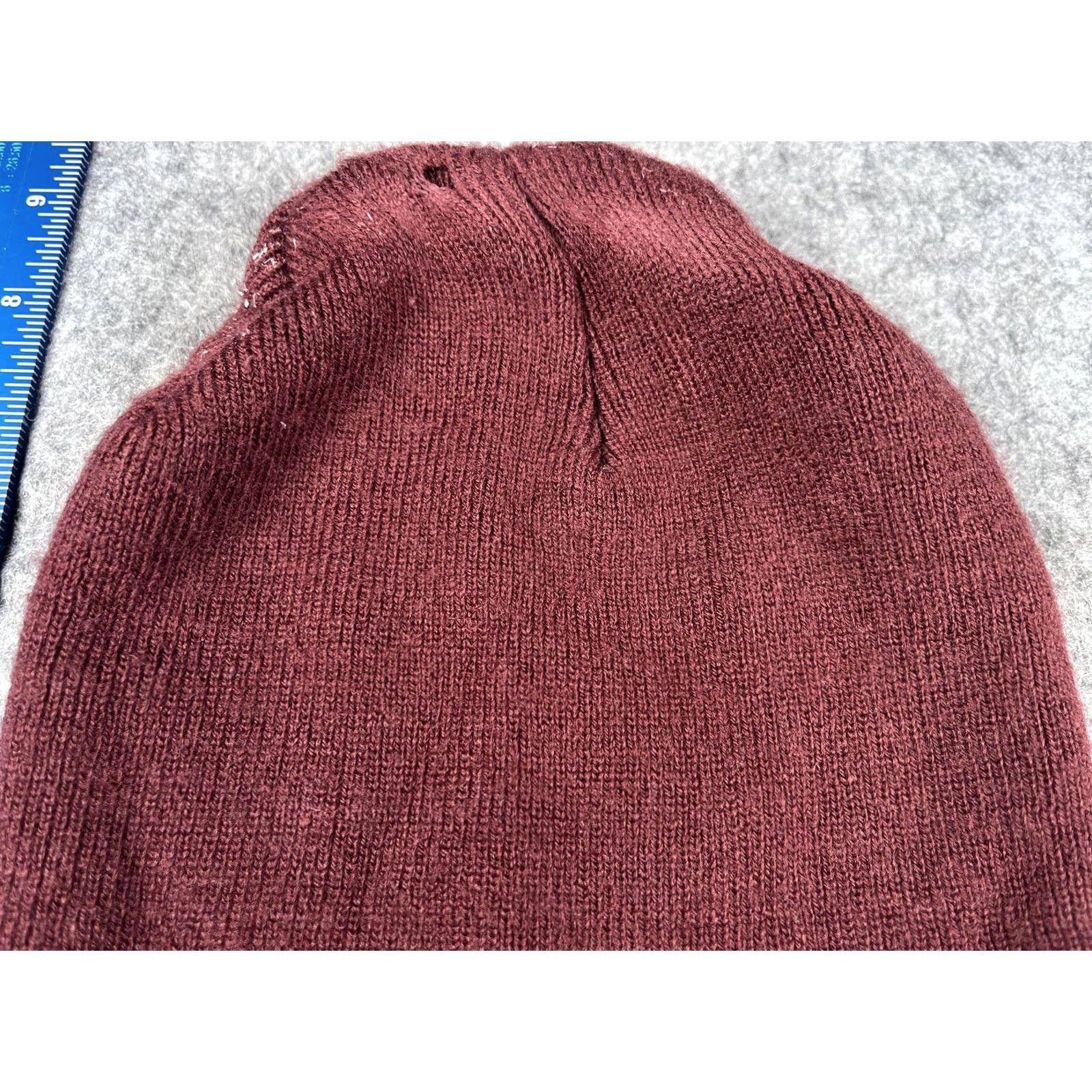 Port & Company Port & Company Hat Beanie Mens One Size Red Benedictine Brewery Logo Knit Winter Size ONE SIZE - 3 Thumbnail