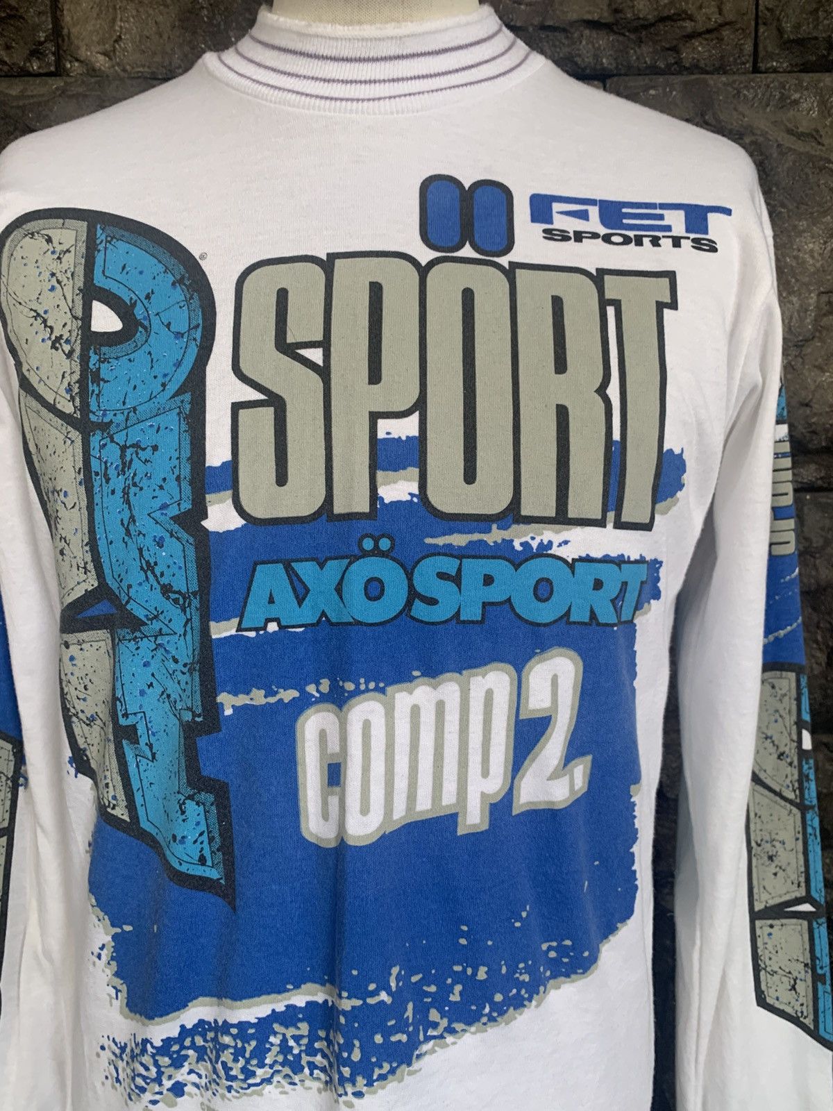 Vintage Vintage 80s AXO Sports Comp2 Motorcross Jersey Size US L / EU 52-54 / 3 - 2 Thumbnail