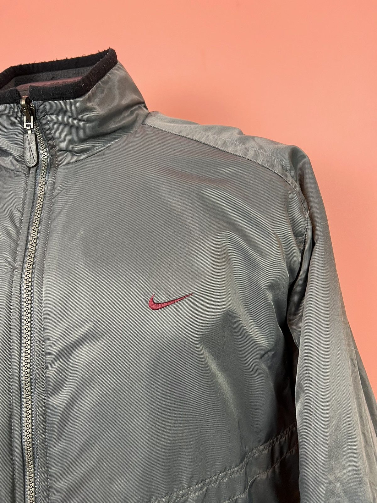 Vintage Nike vintage double sided jacket fleece nylon Size US XL / EU 56 / 4 - 20 Thumbnail