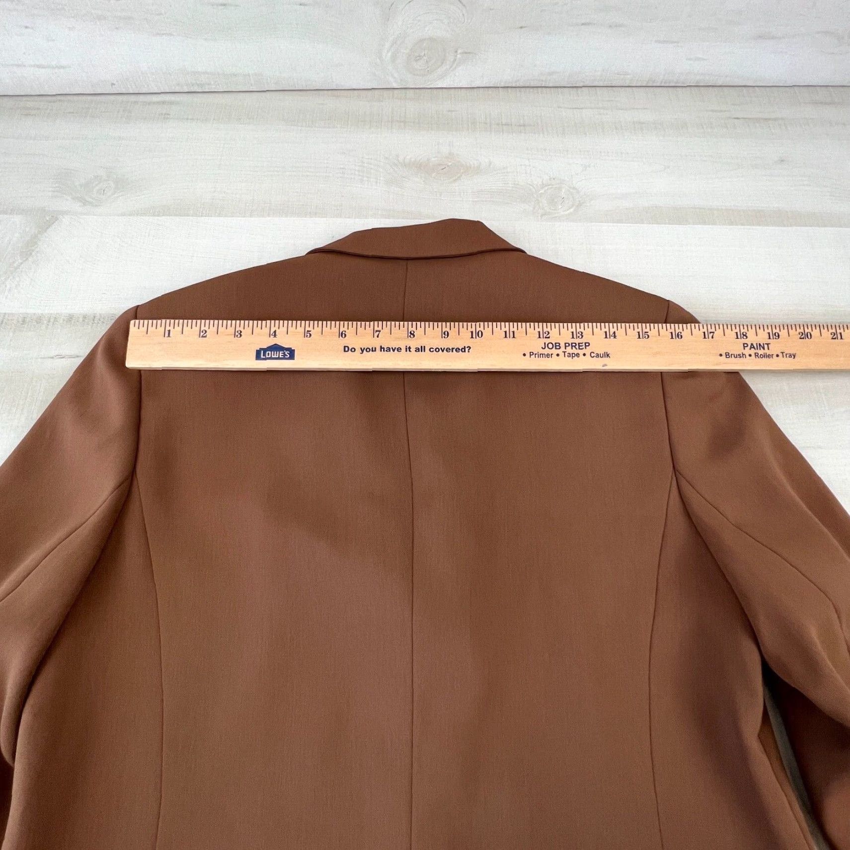 Vintage Yansi Fugel Womens Suit 10 Brown Blazer Straight Skirt Lined Career New (Jacket/CoatRegular) Size 32" / US 10 / IT 46 - 6 Thumbnail