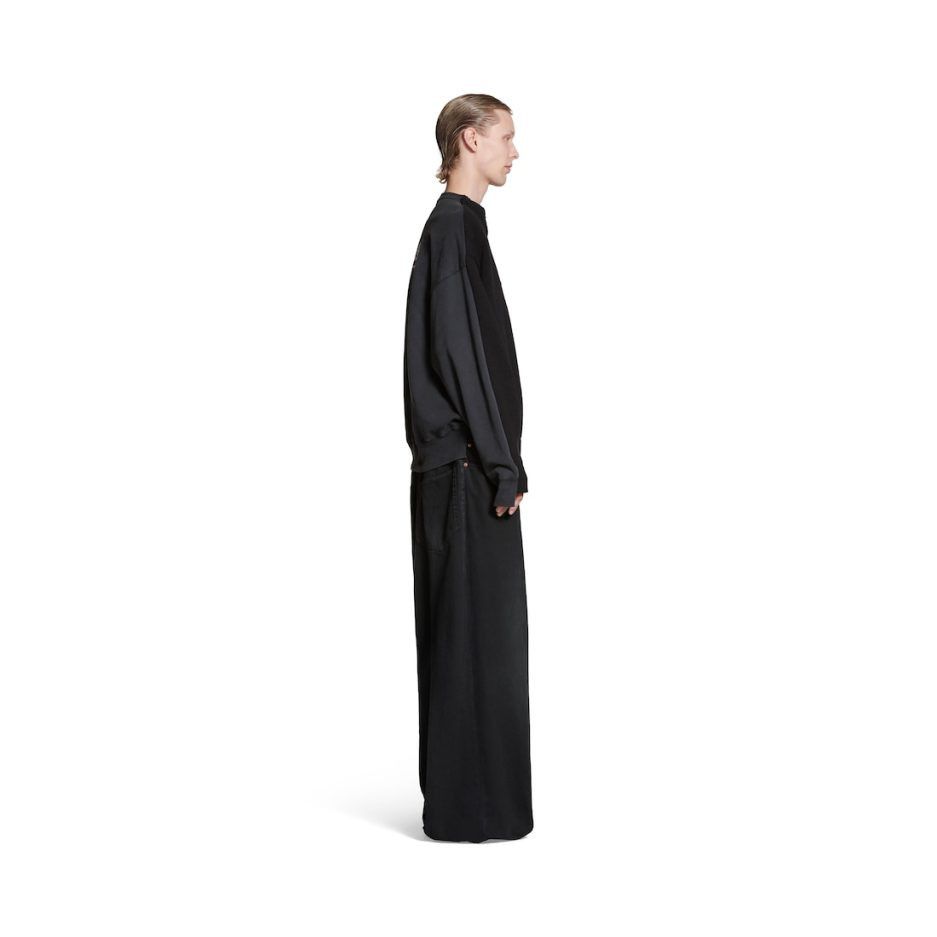 Balenciaga o1la1rc1a0226 Political Campaign Hybrid Sweater In Black Size US M / EU 48-50 / 2 - 5 Thumbnail